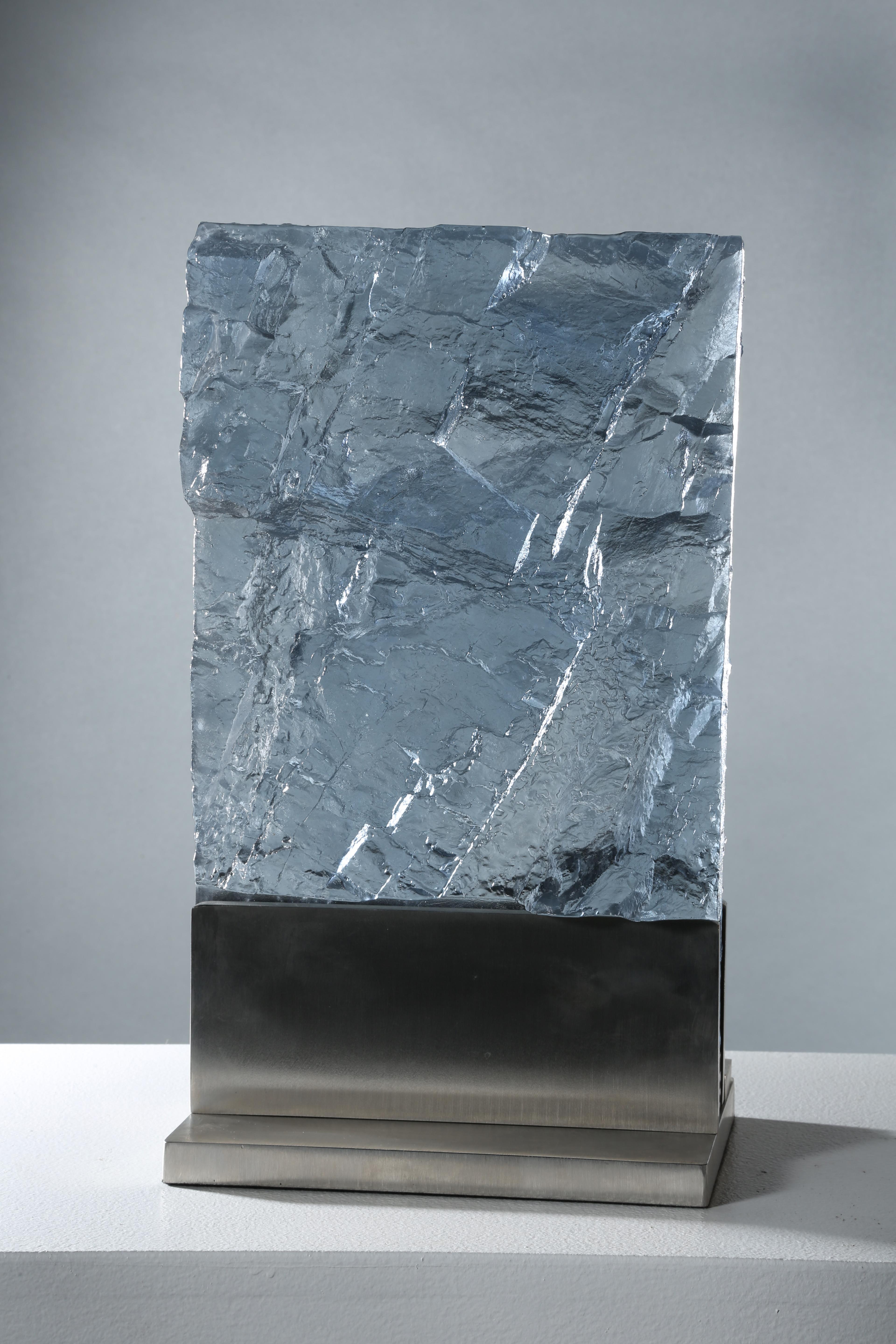 Contemporary Cast Glass Sculpture, 'Geologic Editions #11, 2018 by David Ruth For Sale 2