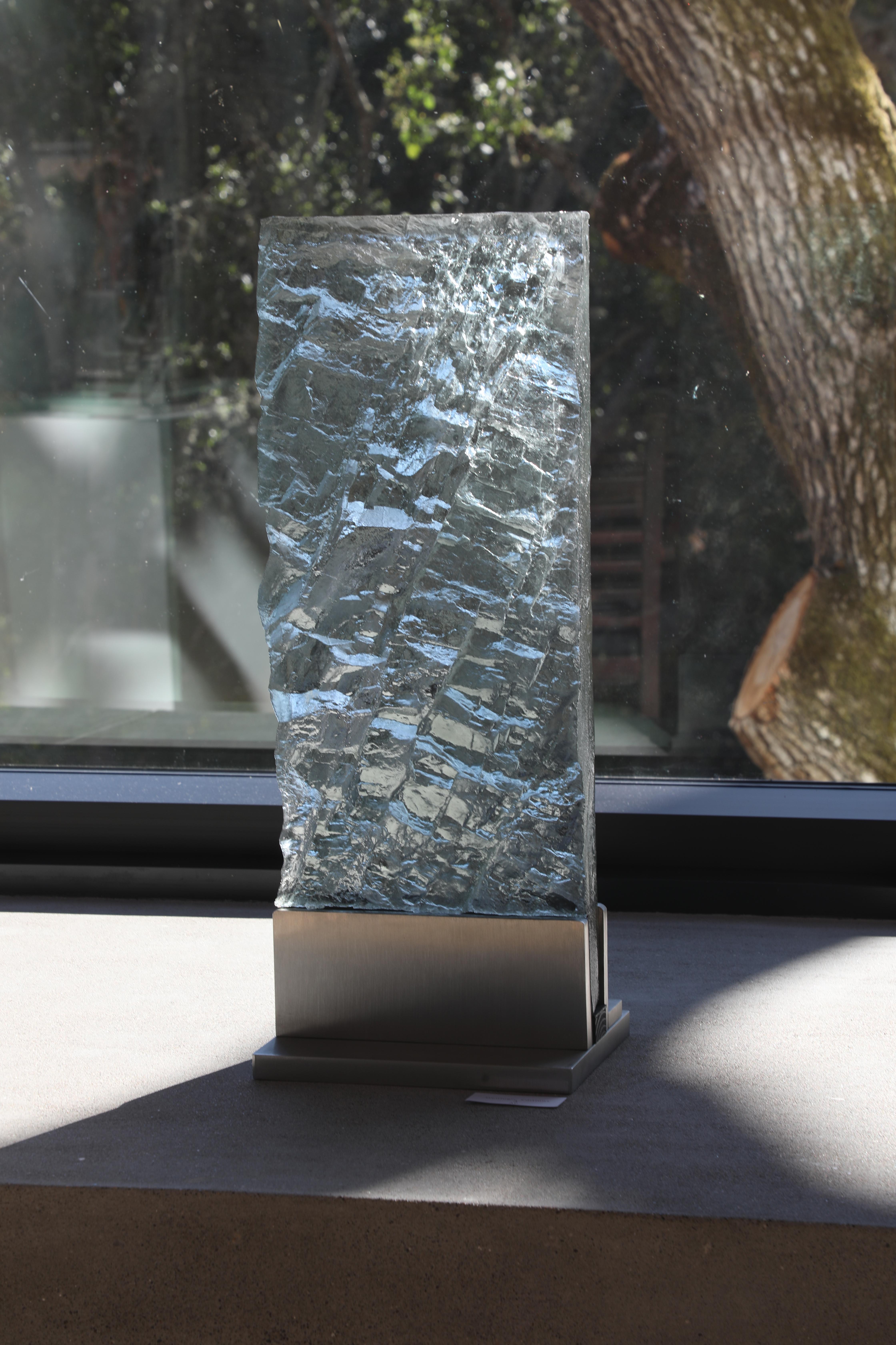 Contemporary Cast Glass Sculpture, 'Geologic Editions #4, 2018 by David Ruth For Sale 2