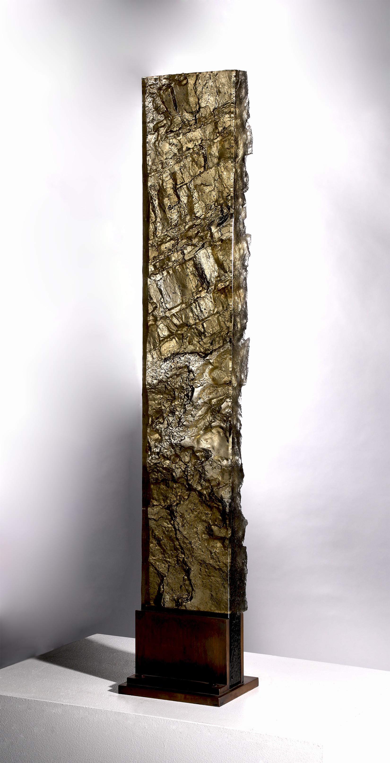 Contemporary Cast Glass Sculpture, 'Geologic Editions #6, 2018 by David Ruth For Sale 1