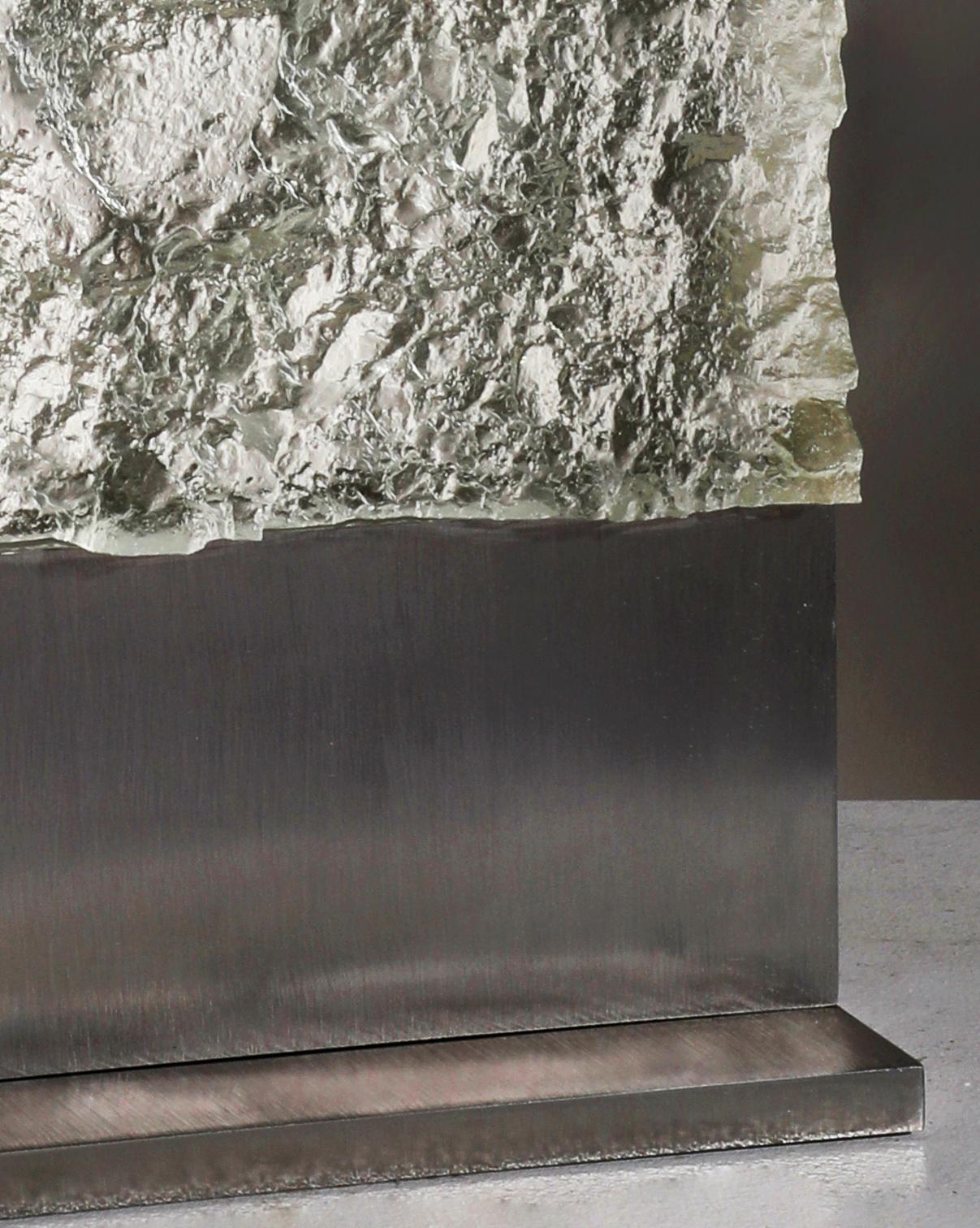Zeitgenössische Gussglas-Skulptur, „Geologische Ausgaben #7“, 2018 von David Ruth im Angebot 1