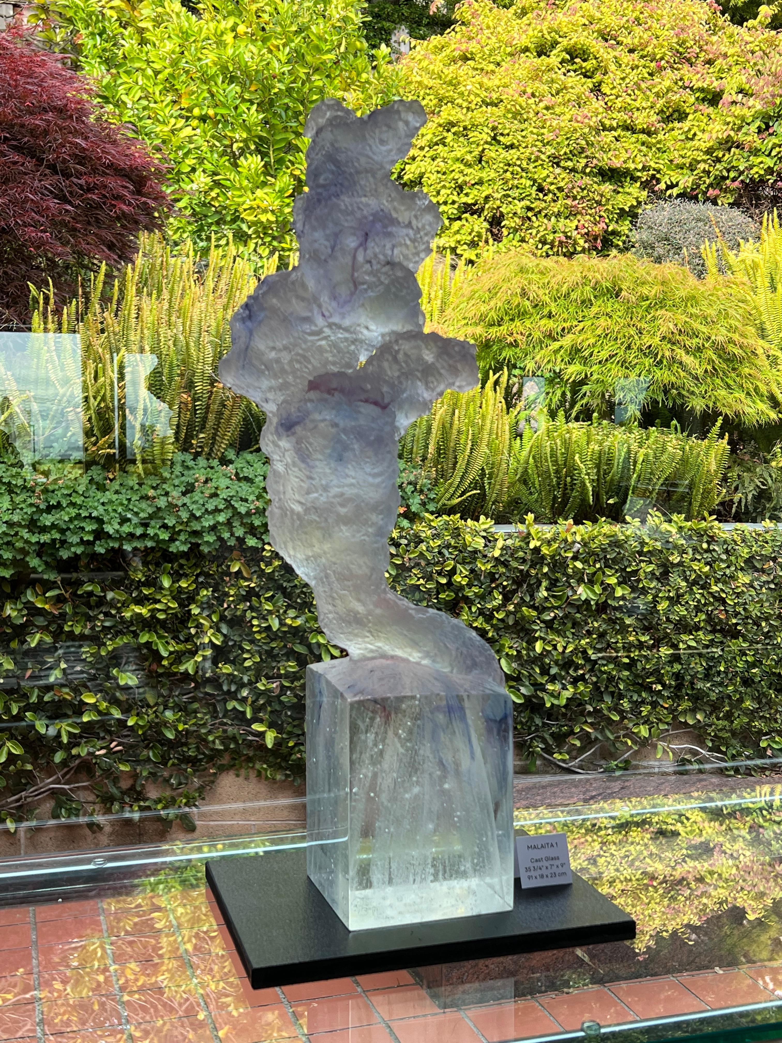 Contemporary Cast Glass Sculpture, 'Malaita 1', 2001 von David Ruth im Angebot 3