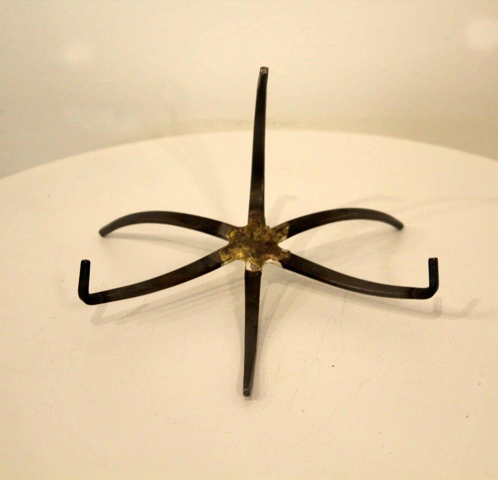 Contemporary David Salk Ceramic Dish Buffalo Motif