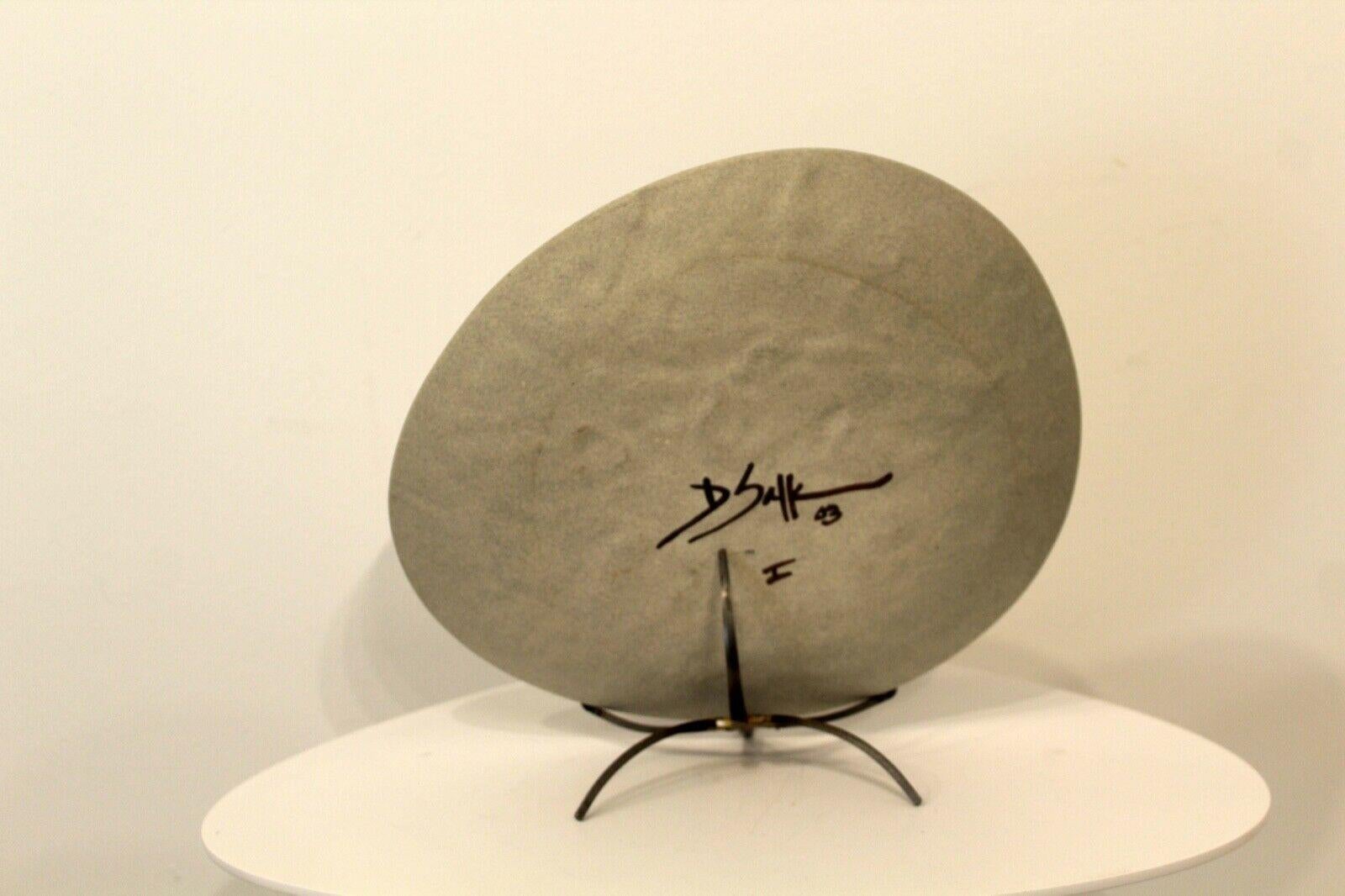David Salk Ceramic Dish Buffalo Motif 1