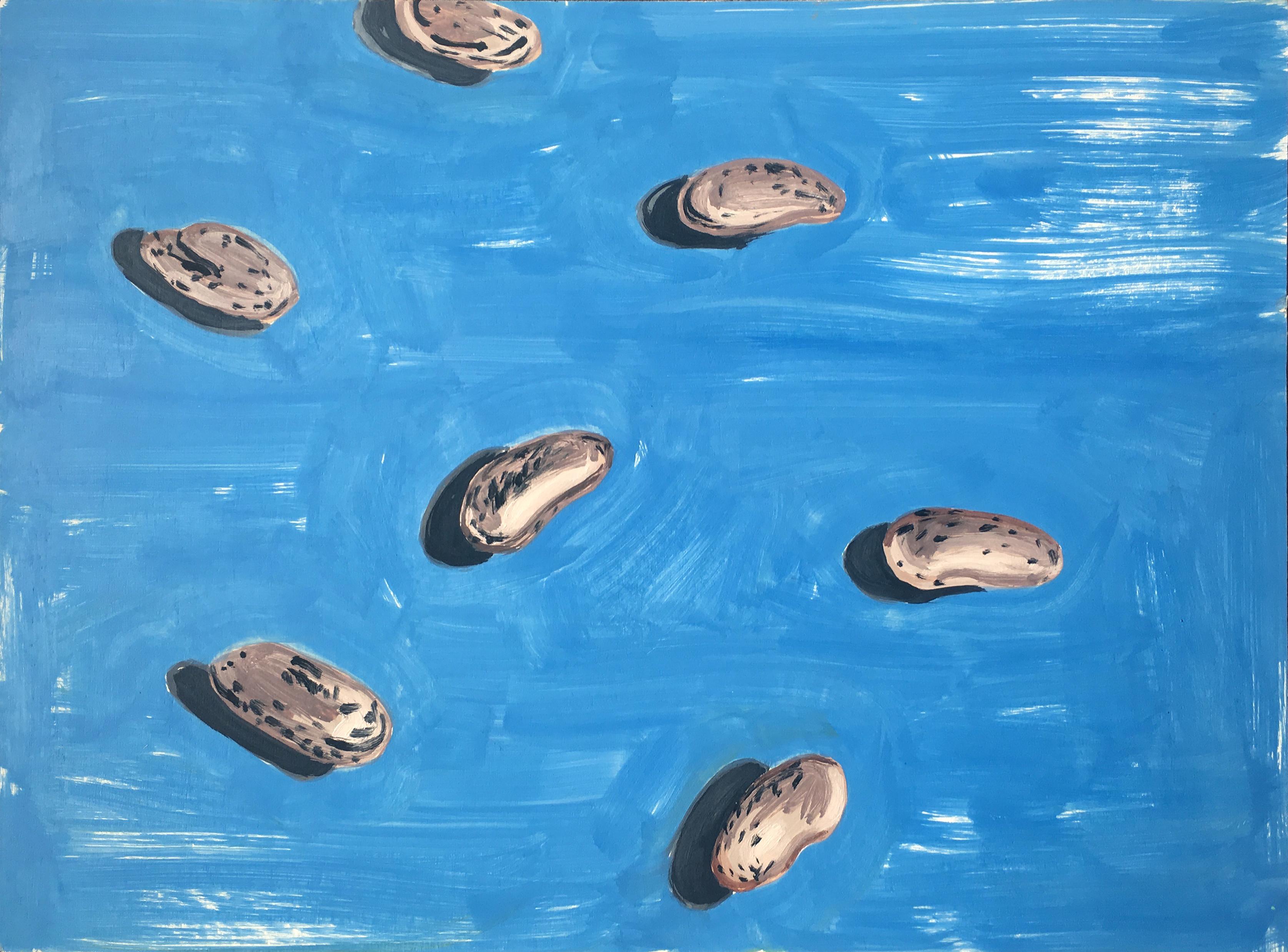 Cranberry Beans - Painting by David Salle