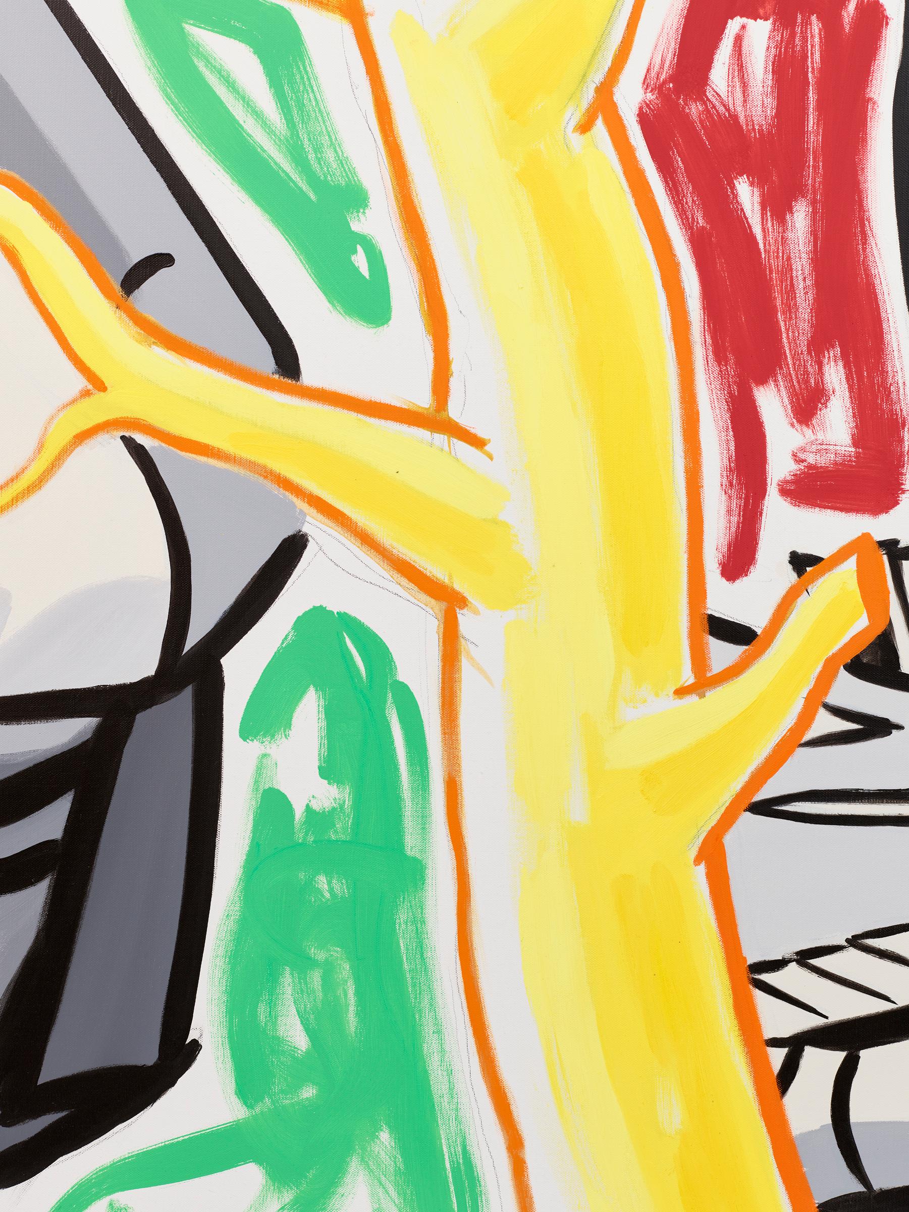Albero della Vita, Gioco del Ponte - Painting Contemporaneo di David Salle