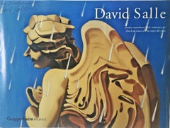 Rare Guggenheim Bilbao Museum poster, hand signed by David Salle, art history