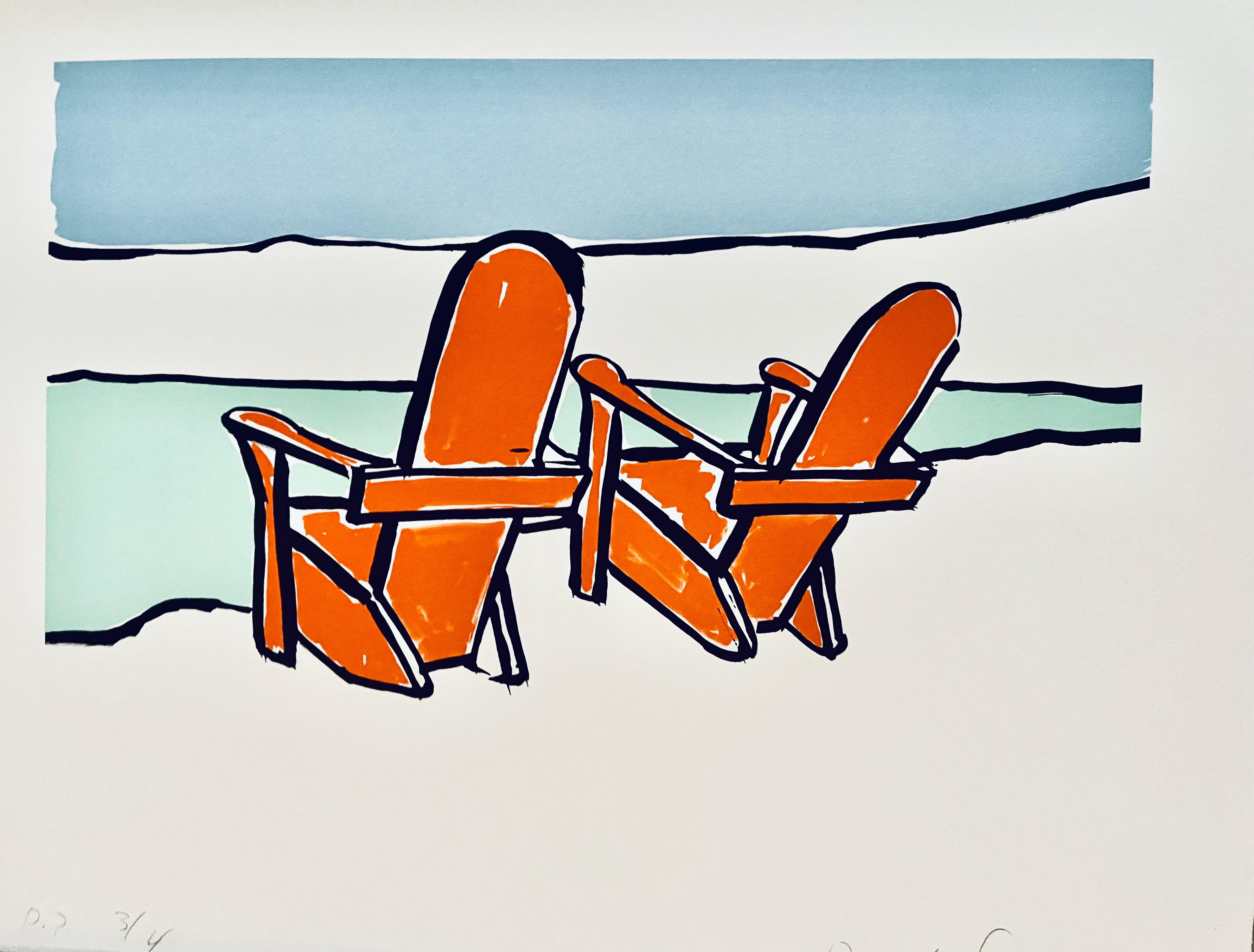 Landscape Print di David Salle - Vista