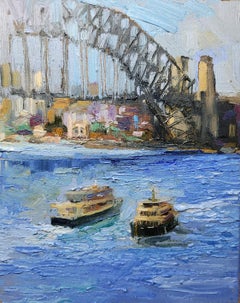 David Sayer - Passing Ferries Milsons Point Passing Ferries Milsons Point
