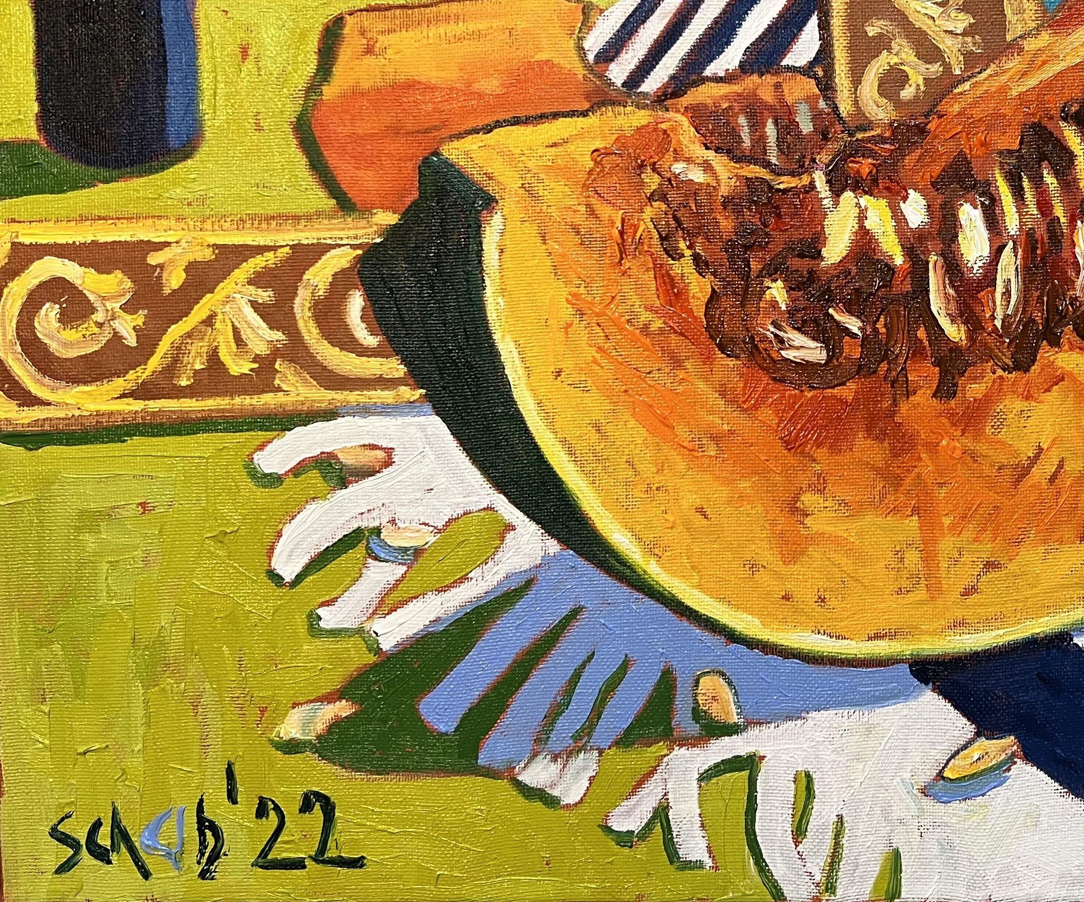 PUMPKIN AND A MIRROR (PUMPKIN ET MIRROR) - Painting de DAVID SCHAB