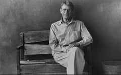 David Scheinbaum. Portrait of Eliot Porter on his Handmade Bench, 1990
