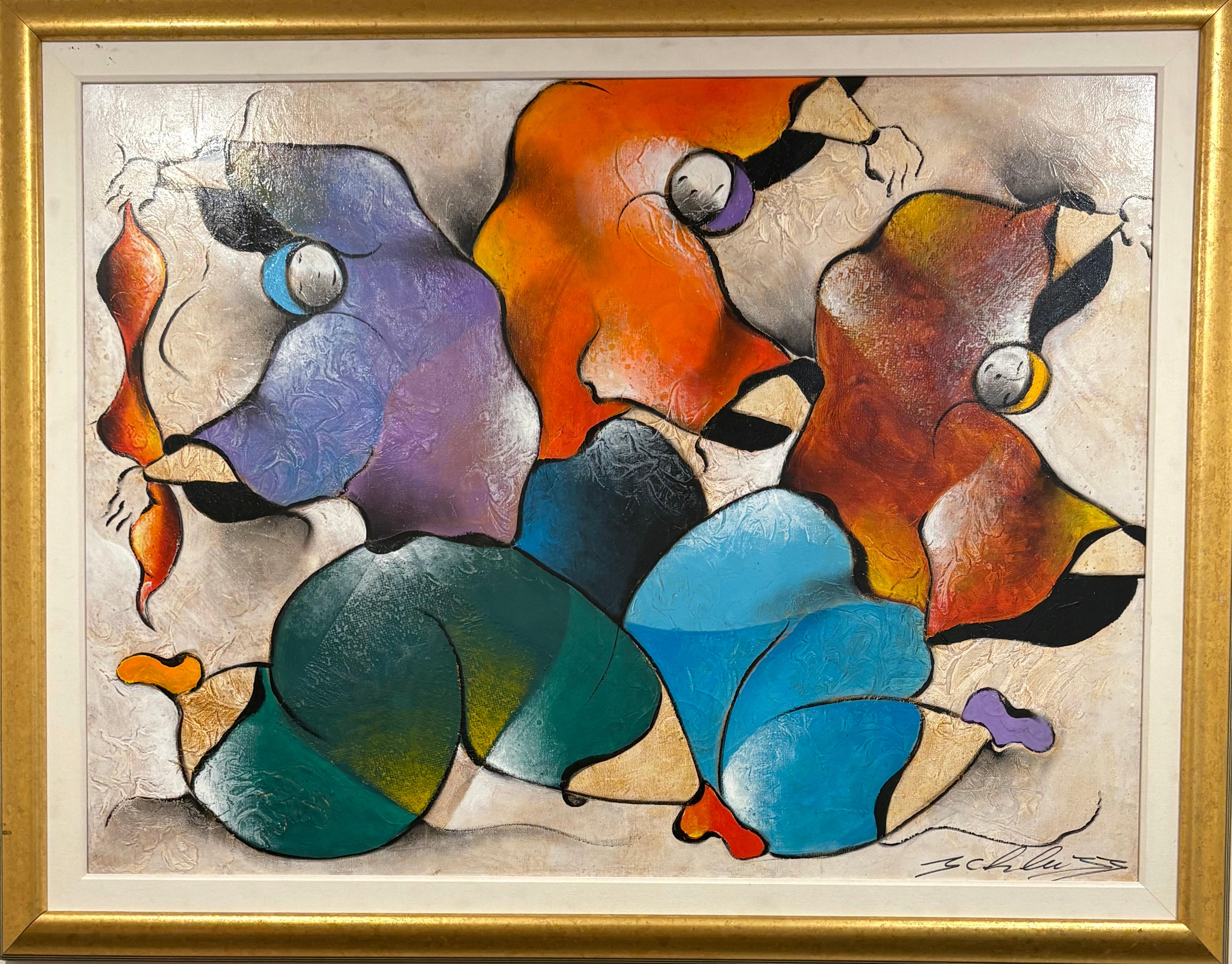 Großes Gemälde – Painting von David Schluss