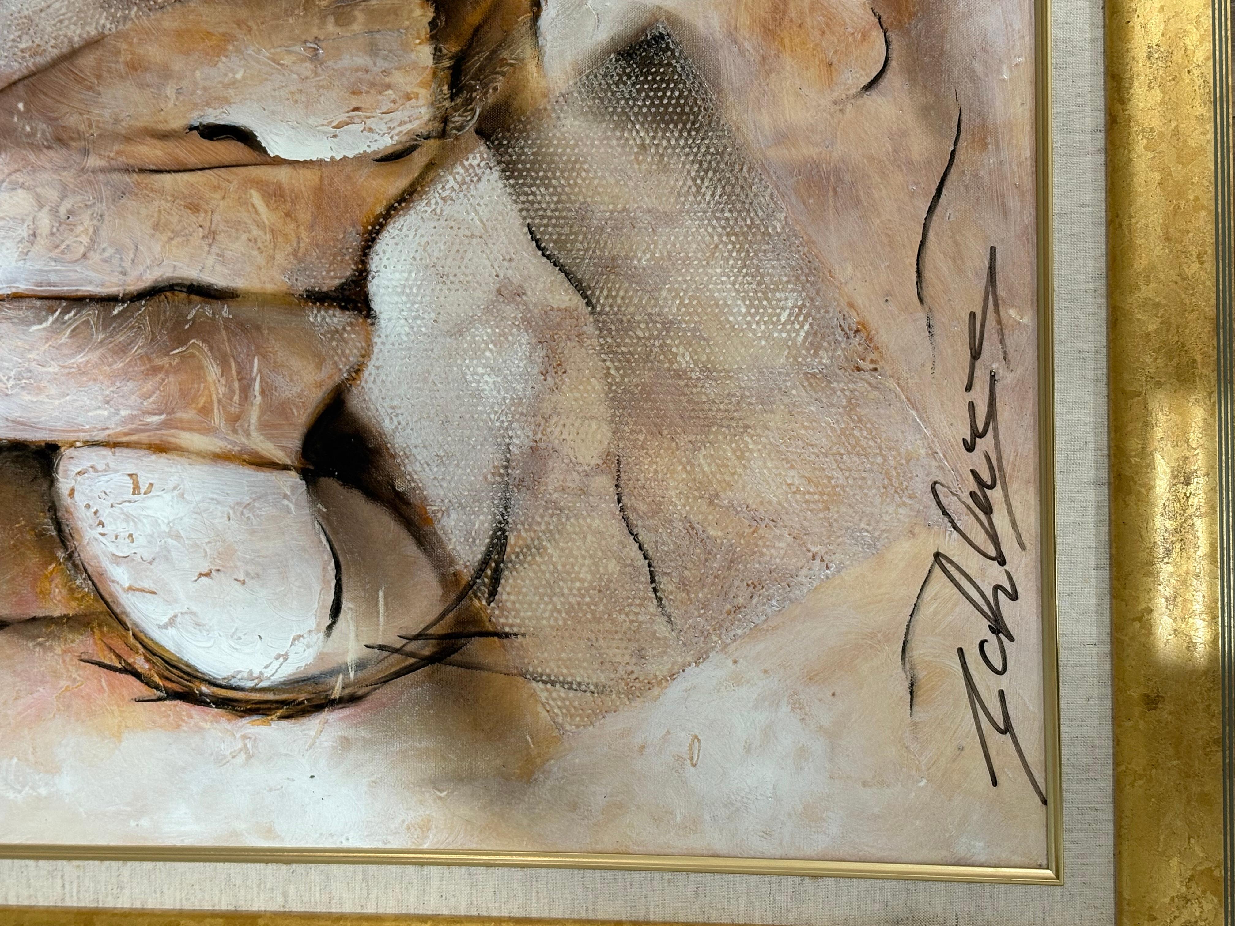 David Schluss peinture originale sur toile . En bon état mesure 54x42