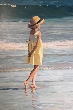 Contemplation tranquille, scène de plage