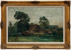 David Schulman (1881-1966)  - Early 20th Century Oil, Farm Near Blaricum