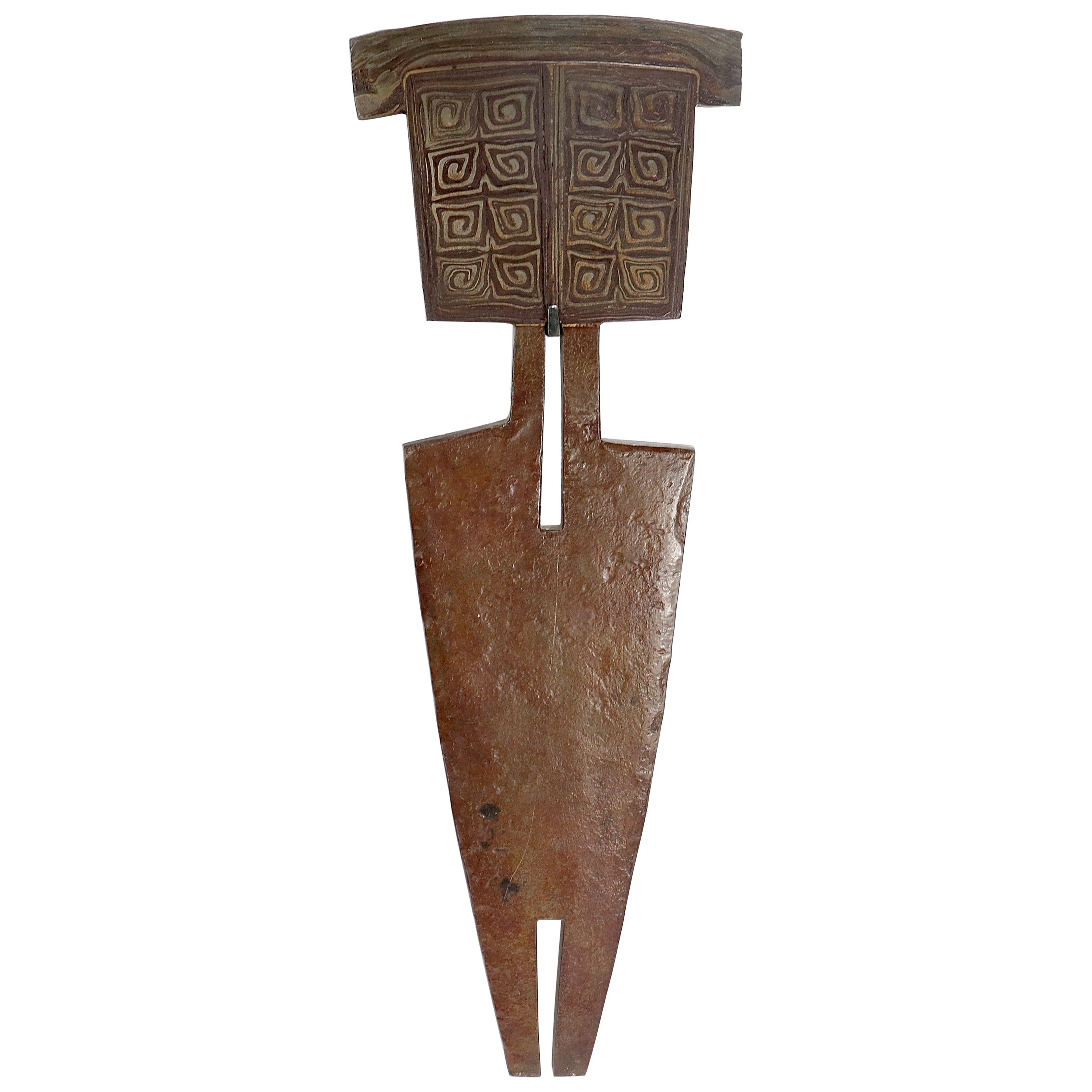 David Secrest Folded & Wrought Iron Wall Mounted Sound Sculpture