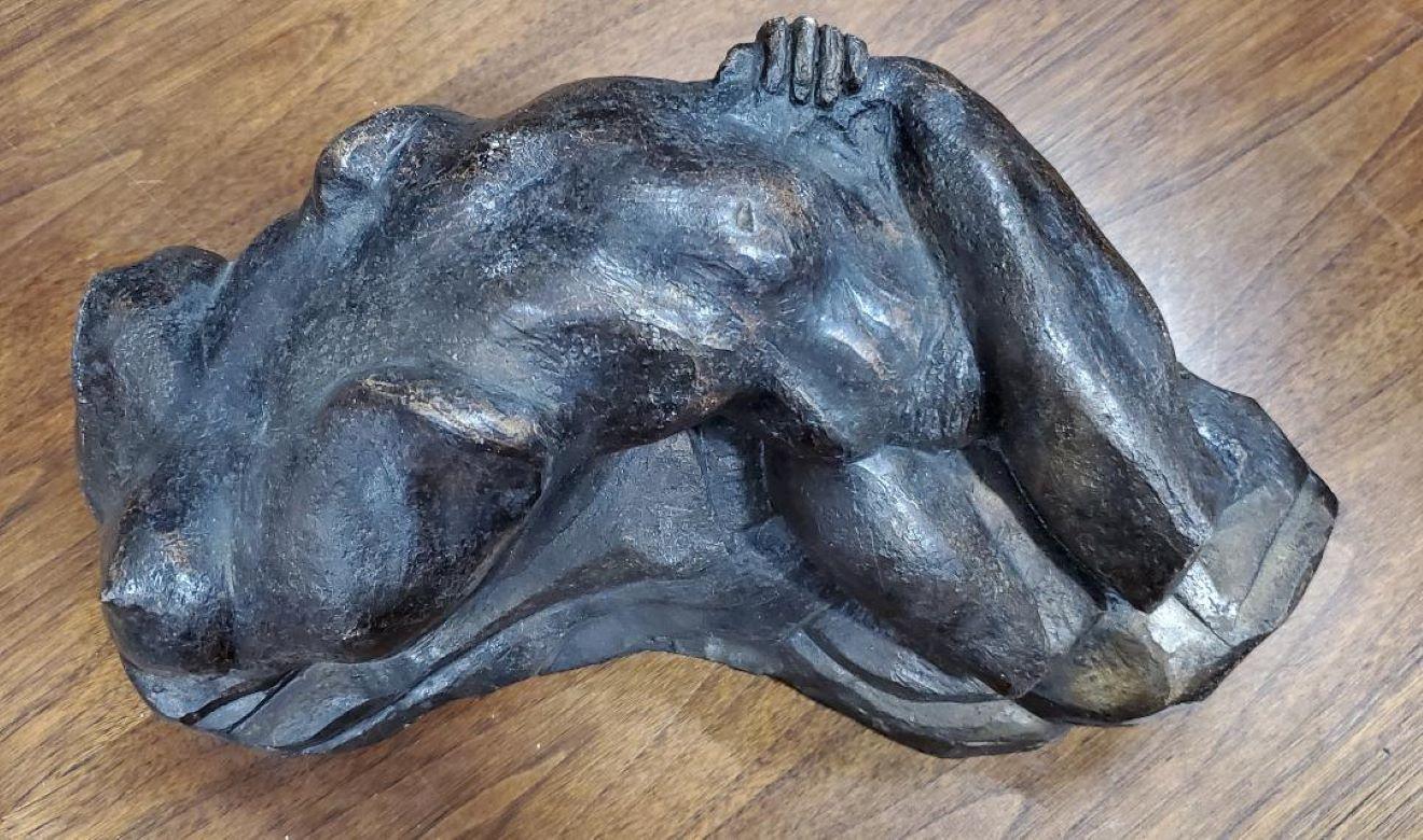 David Segel Abstract Nude Sculpture Woman on Rocks, 1970s For Sale 7