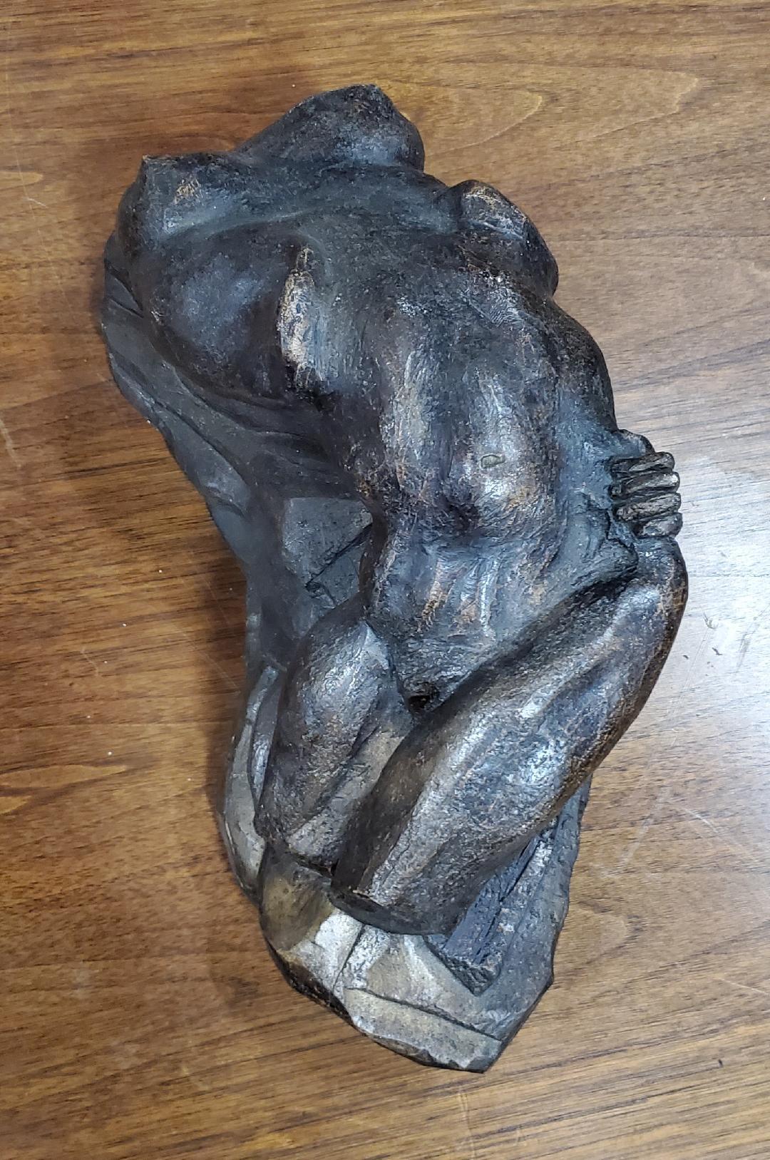 David Segel Abstract Nude Sculpture Woman on Rocks, 1970s For Sale 11