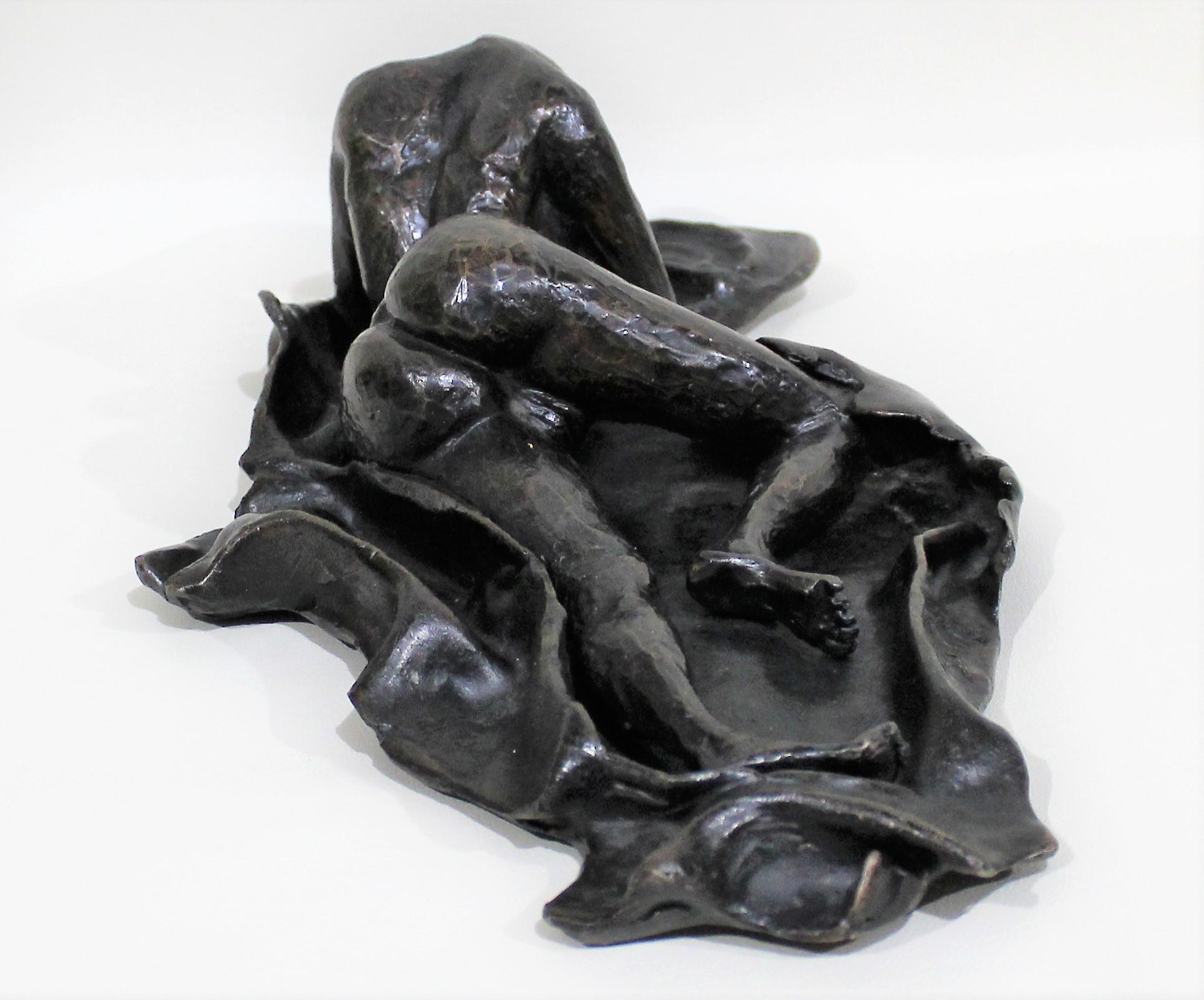 American David Segel Nude Woman Modernist Bronze Sculpture
