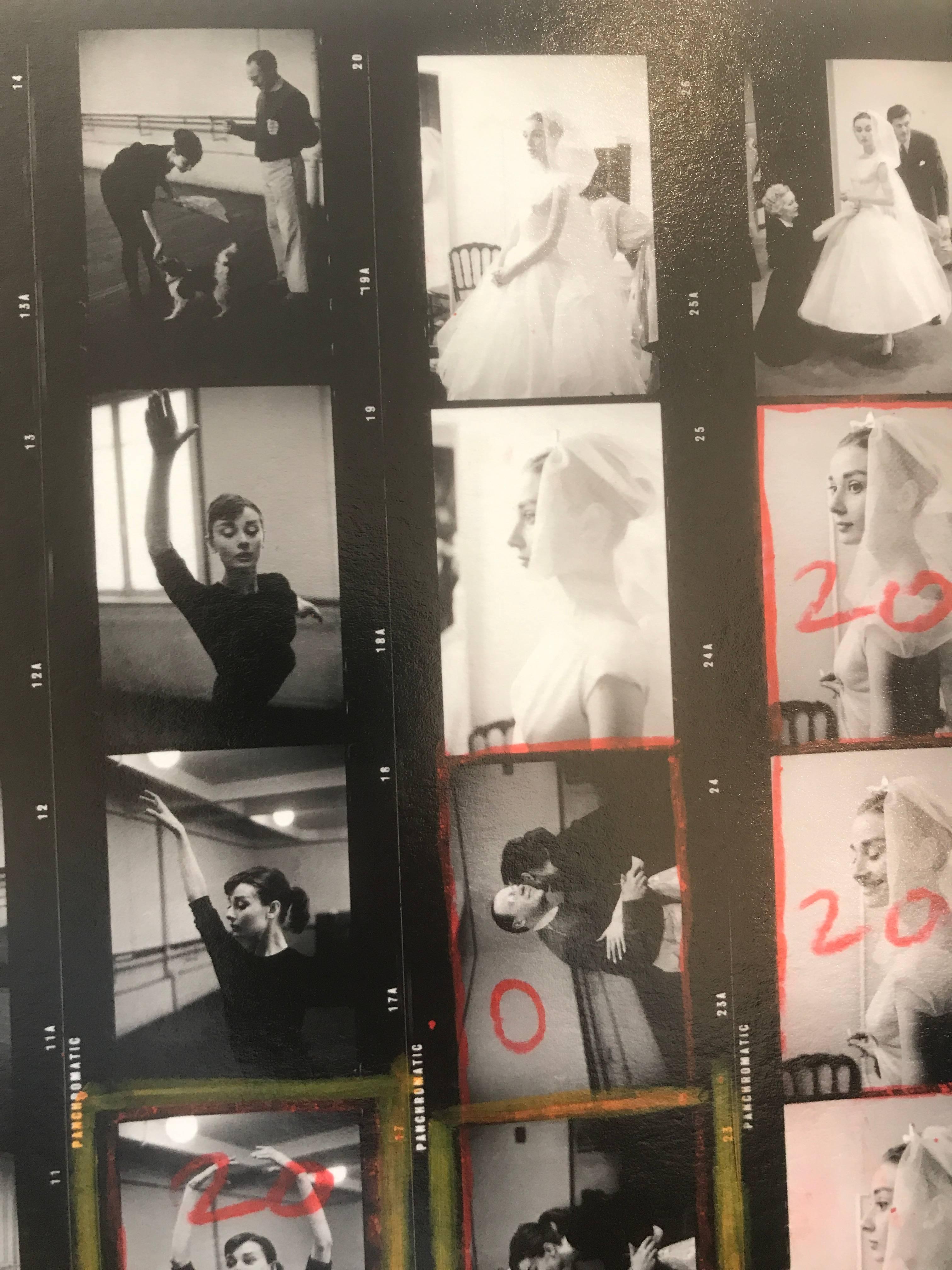 ' Audrey Hepburn Funny Face ' Contact Sheet MAGNUM - Modern Photograph by David Seymour