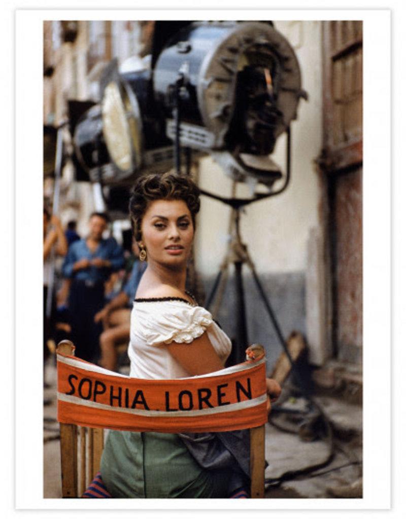 David Seymour Color Photograph - Sophia Loren Rome Italy 1955