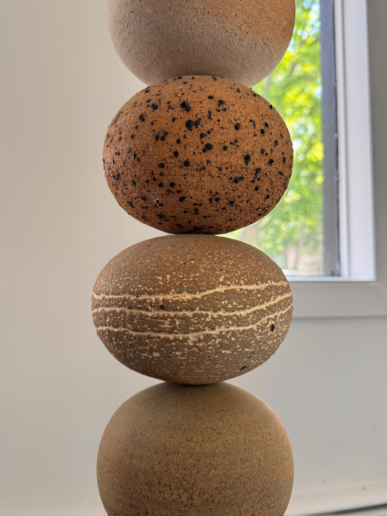 David Shaner Scultura Totem sospesa in studio Pottery 1990s in vendita 6