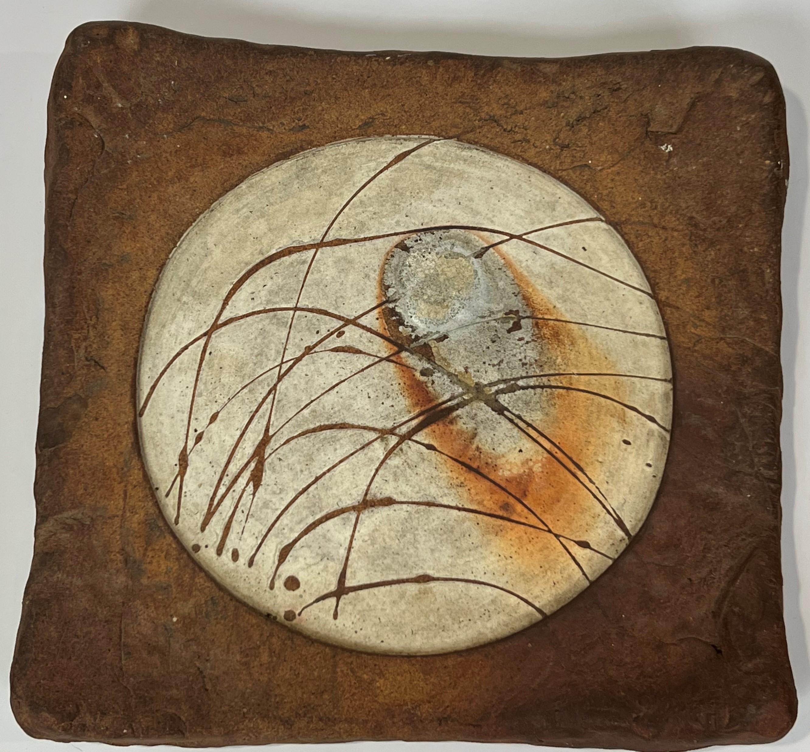 Mid-Century Modern David Shaner Slab 1970  Earthworks Land Art Archie Bray Sculpture Montana