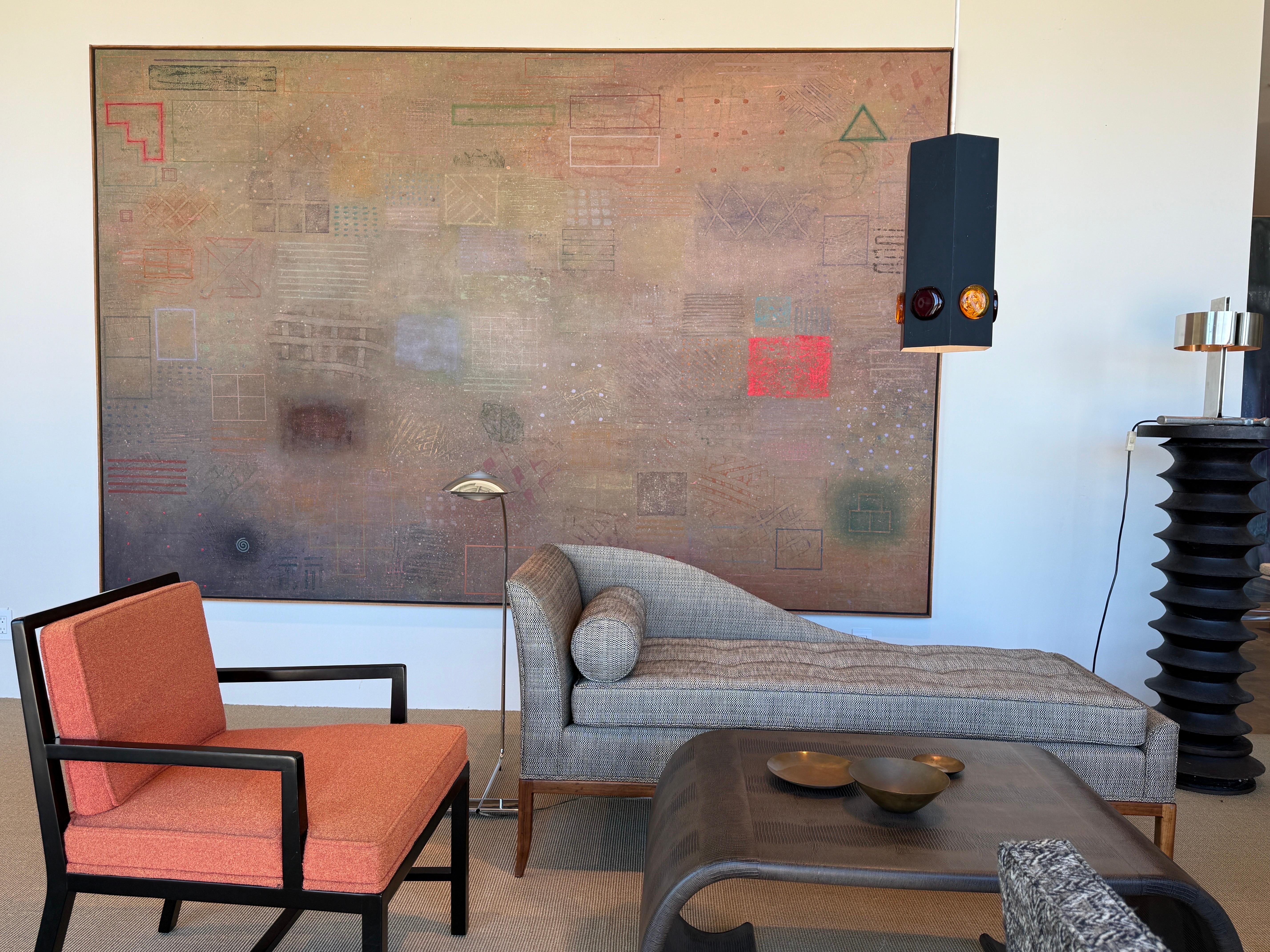 Der Titel dieser Leinwand von David Shapiro (Amerikaner, 1944-2014) aus dem Jahr 1982 