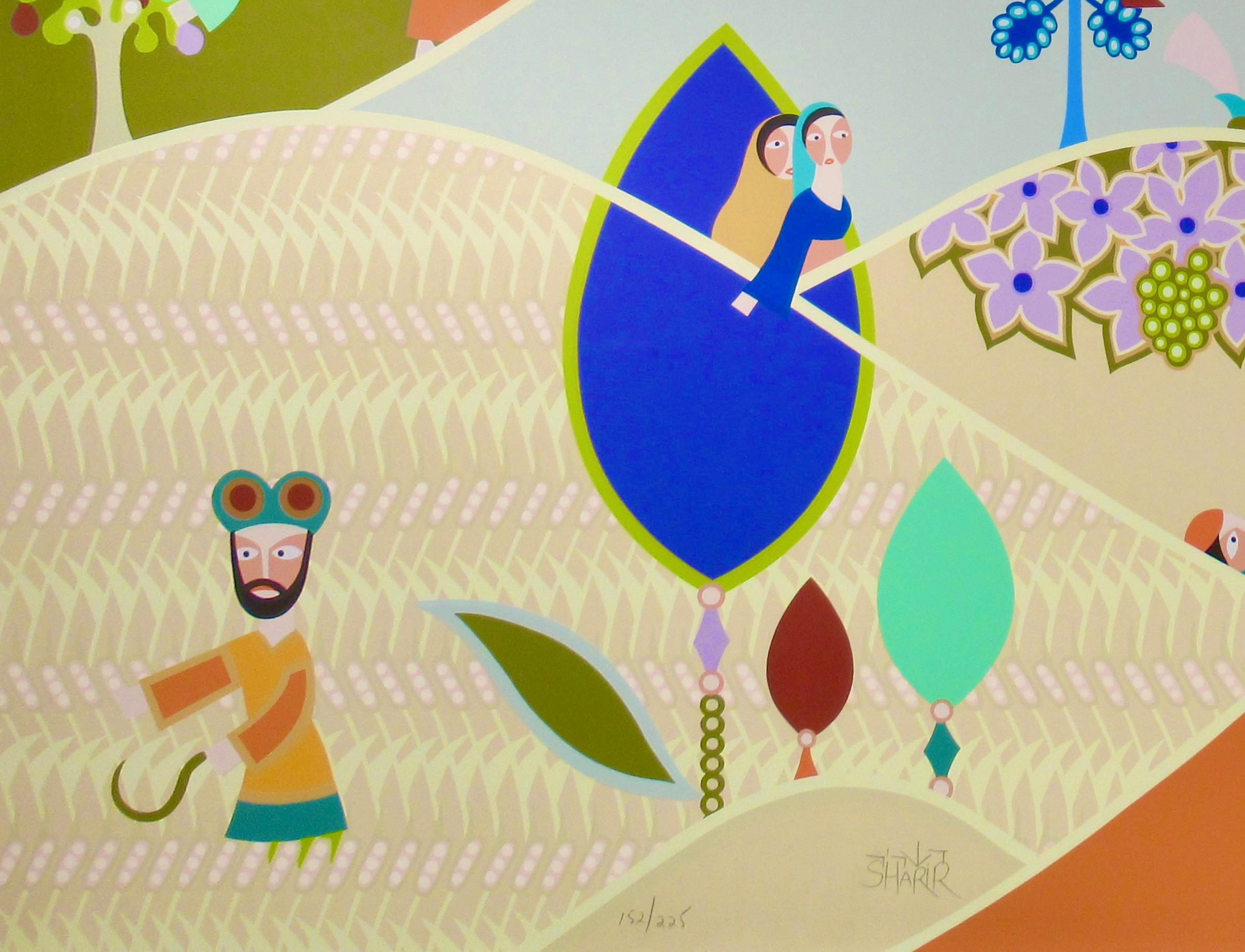 Schawuoth (Beige), Print, von David Sharir