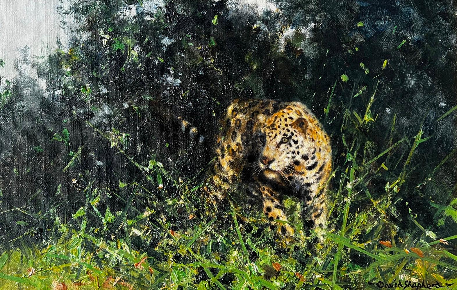 David Shepherd Animal Painting - Deep in the Forest, Jaguar