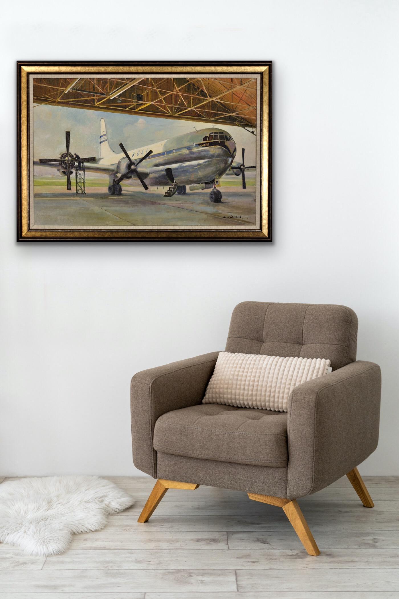 Gigantesco Boeing 377 Stratocruiser Canopus, aeromobile di linea della BOAC rinnovato e dipinto in vendita 7