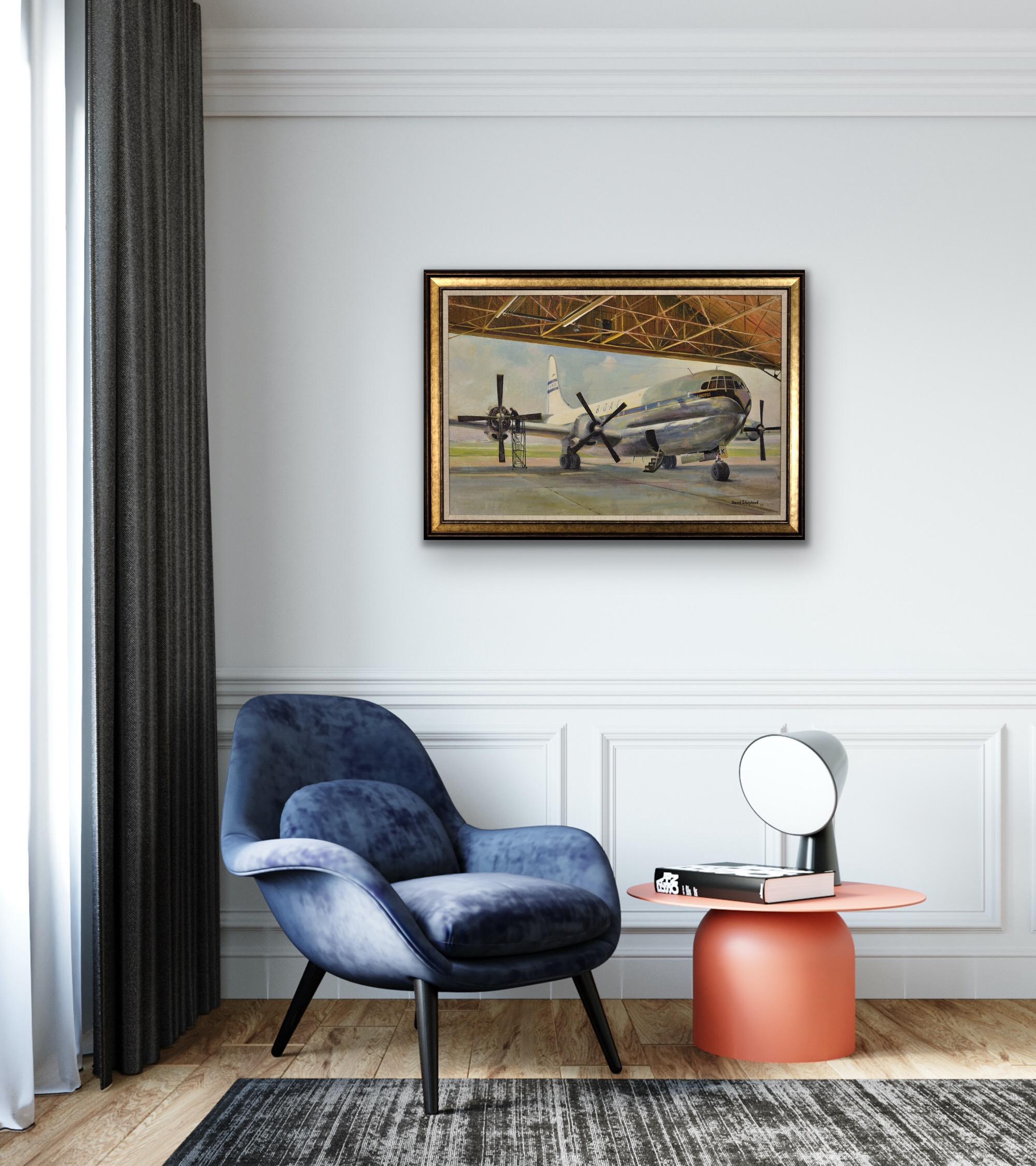 Gigantesco Boeing 377 Stratocruiser Canopus, aeromobile di linea della BOAC rinnovato e dipinto in vendita 9