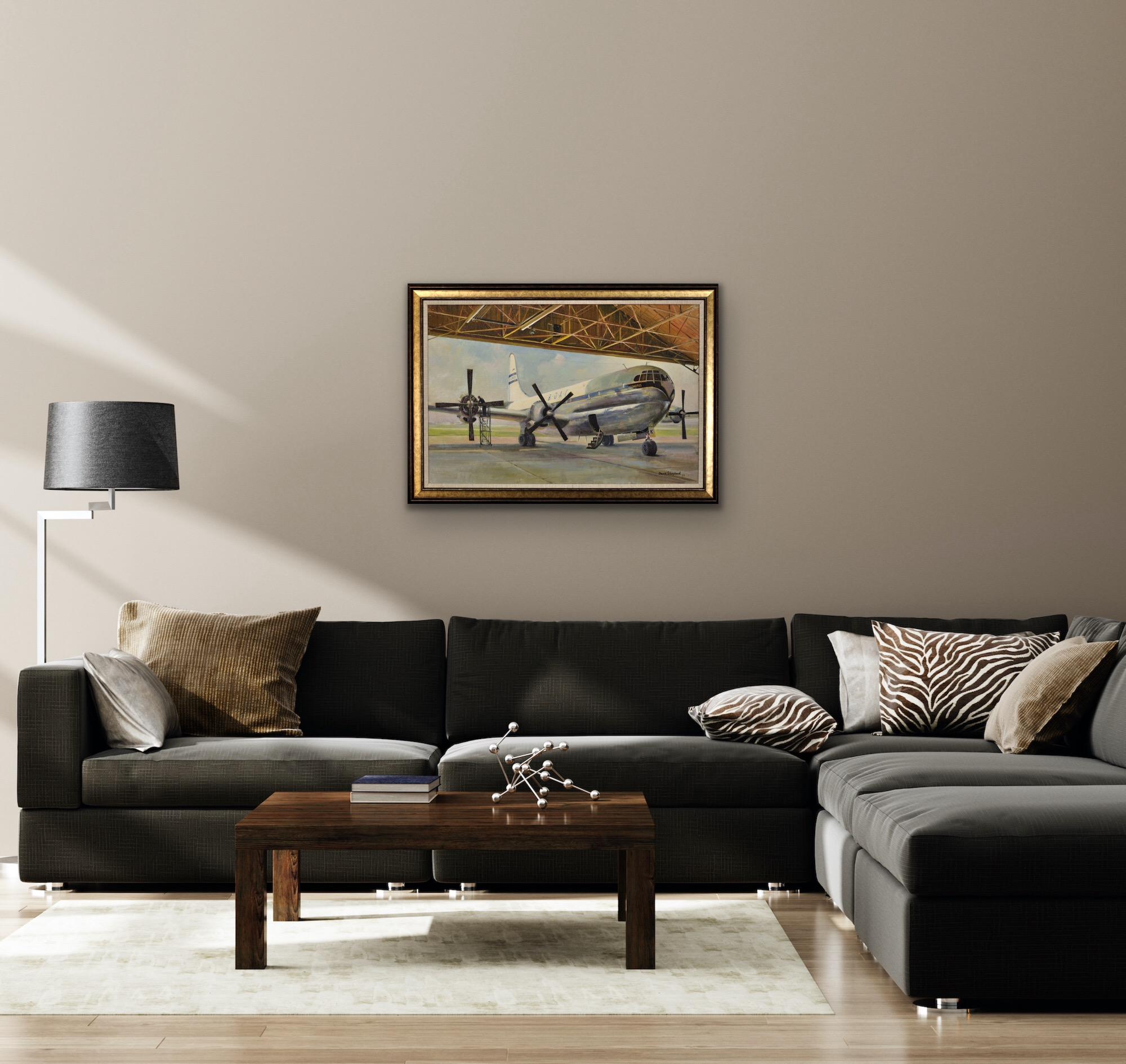 Gigantesco Boeing 377 Stratocruiser Canopus, aeromobile di linea della BOAC rinnovato e dipinto in vendita 10