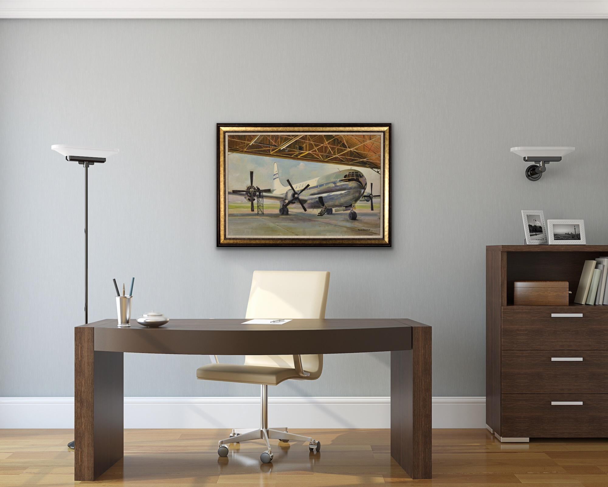 Gigantesco Boeing 377 Stratocruiser Canopus, aeromobile di linea della BOAC rinnovato e dipinto in vendita 13