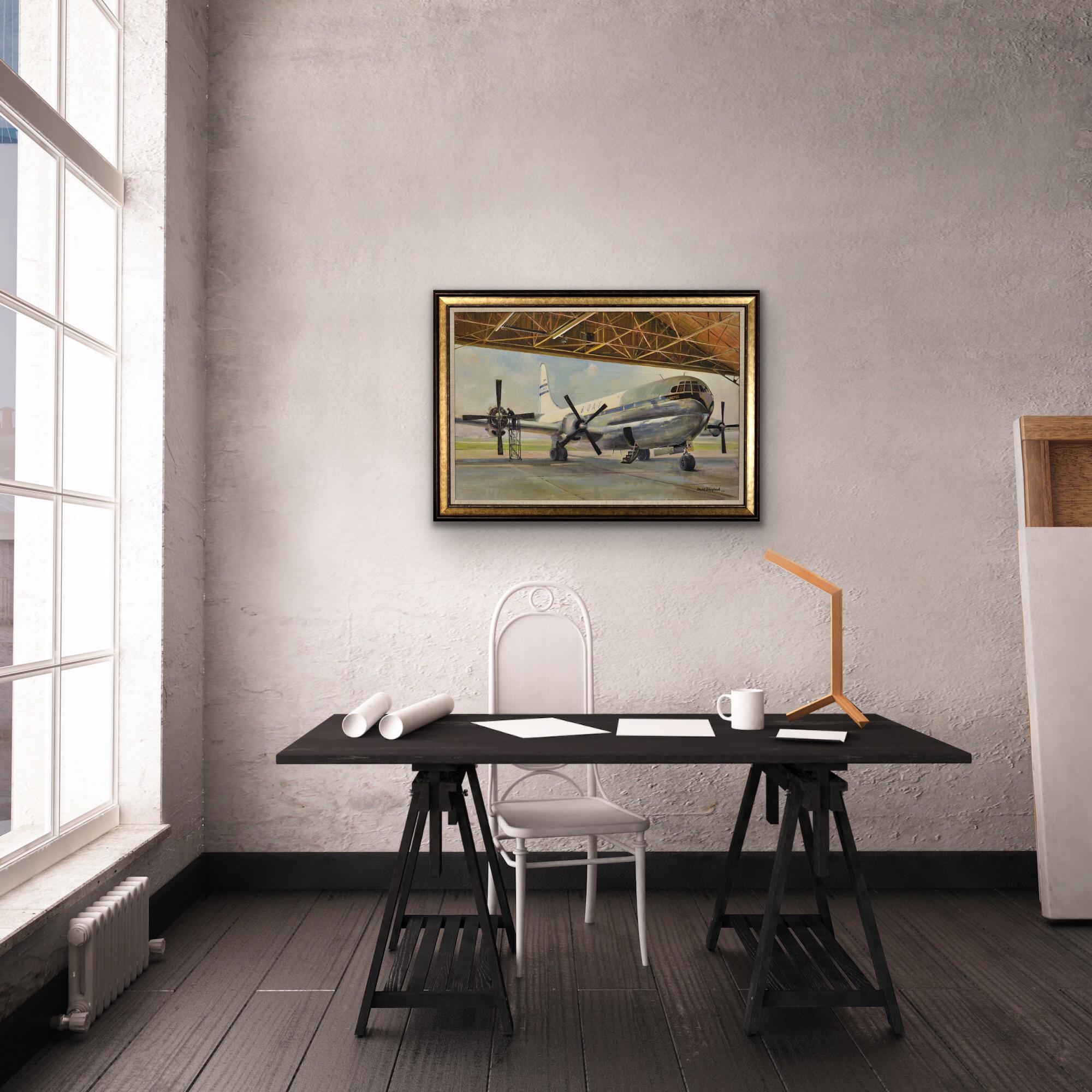 Gigantesco Boeing 377 Stratocruiser Canopus, aeromobile di linea della BOAC rinnovato e dipinto in vendita 4