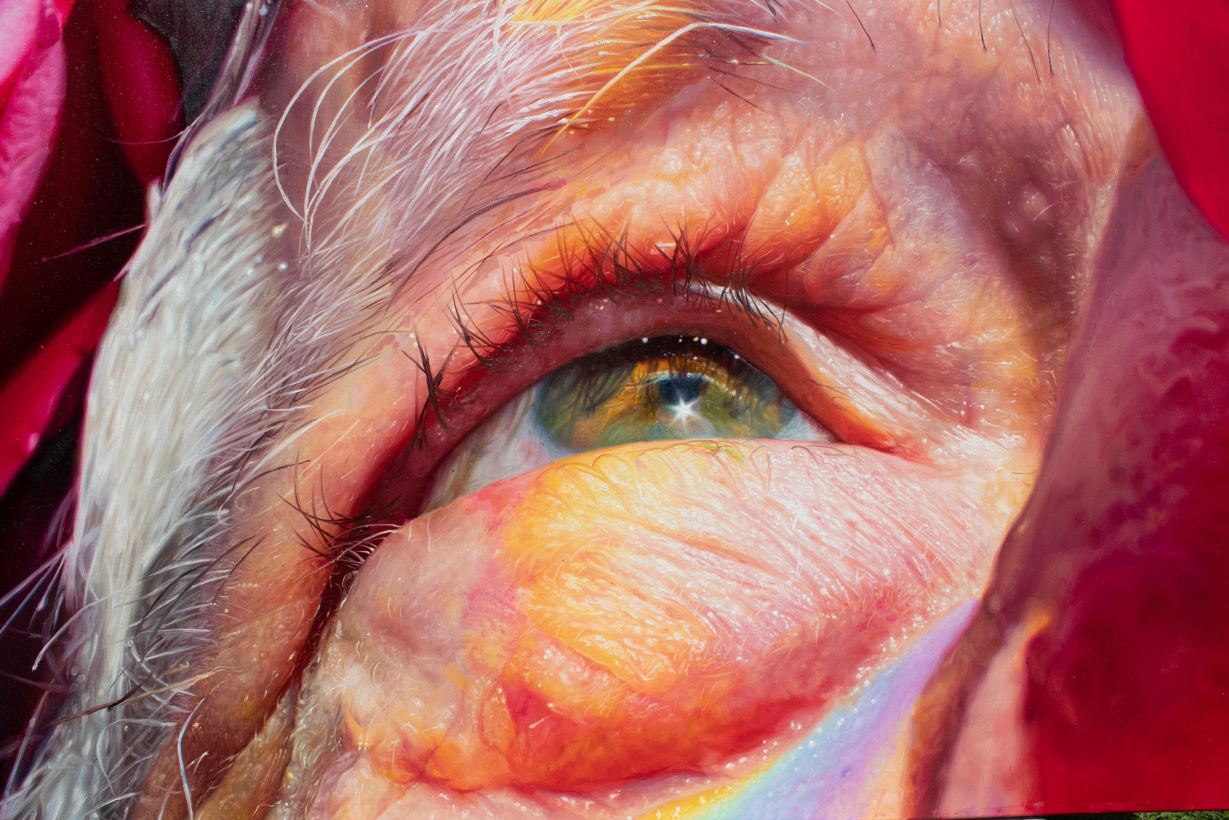 Lazarus, Pittura a olio - Portrait Painting Rosso di David Shepherd