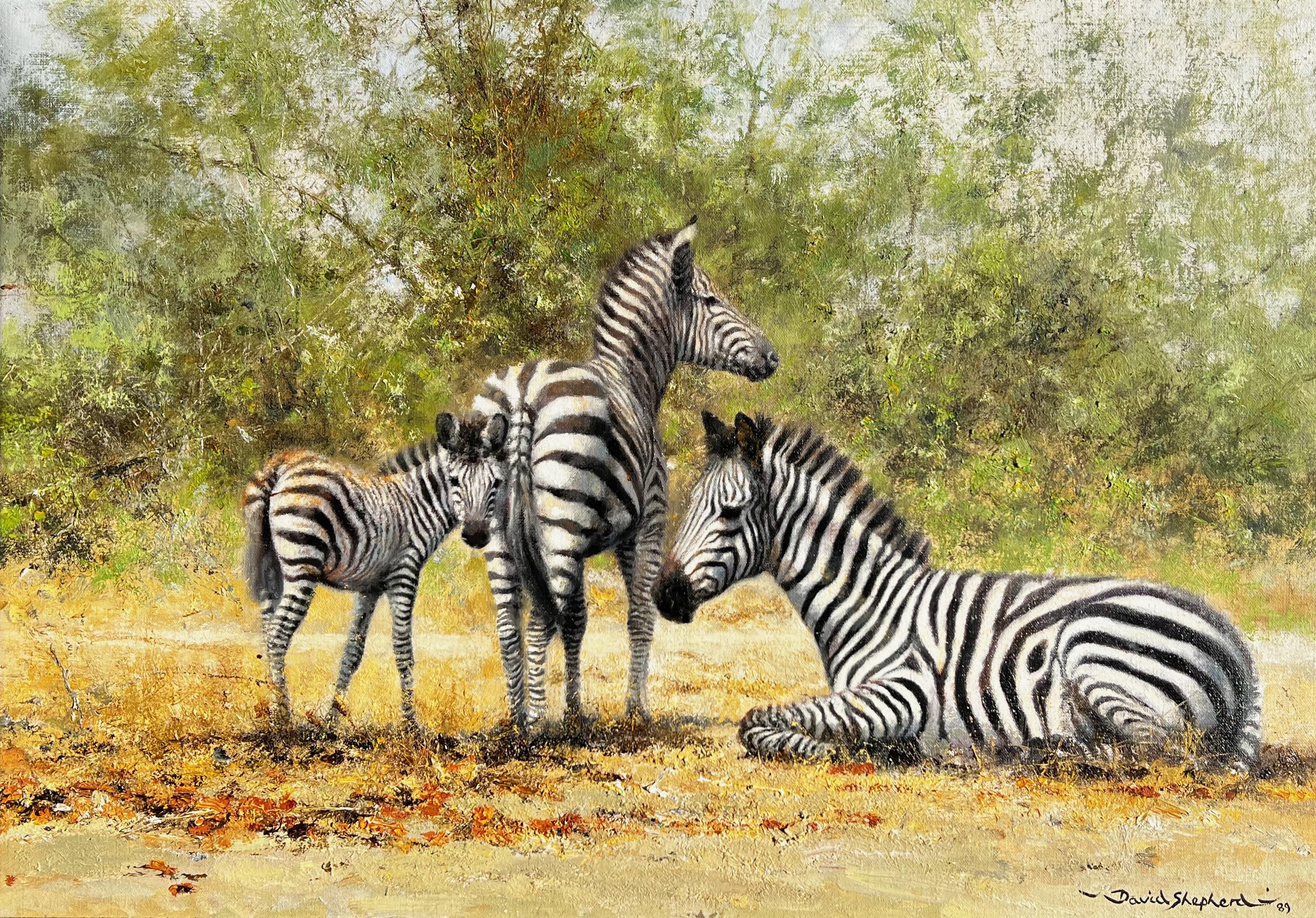 David Shepherd Animal Painting - The Family at Rest
