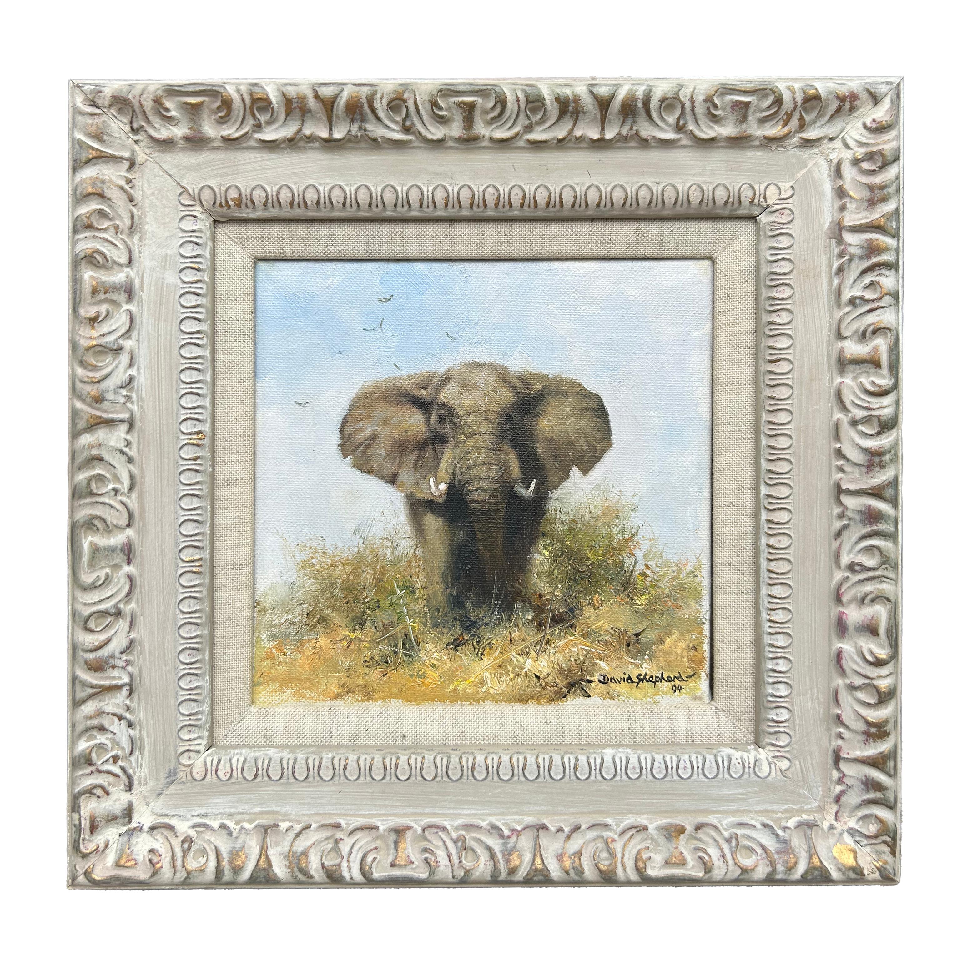 The Old Bull, 1994, Original David Shepherd Oil Painting 1