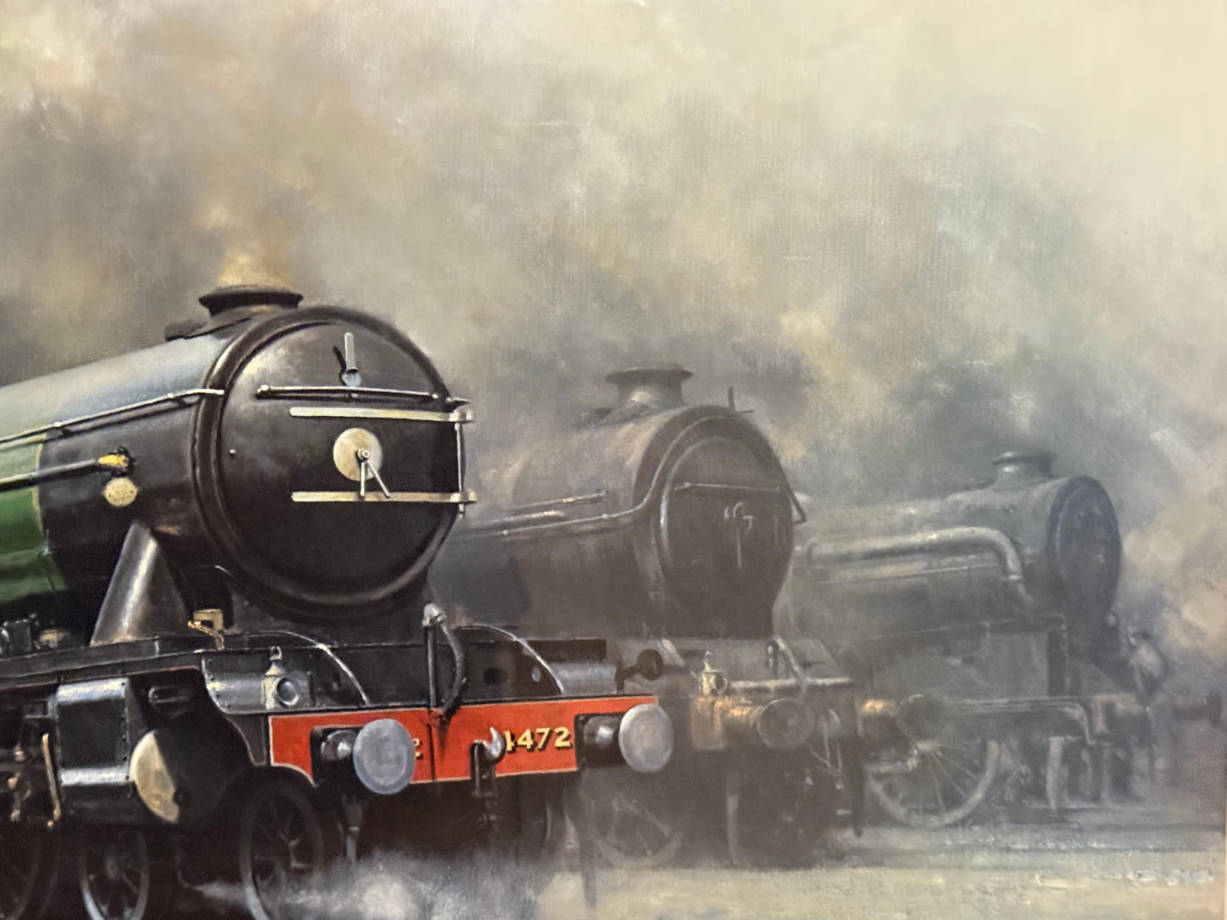 The Flying Scotsman 4472 Steam Train signed ltd ed - Print by David Shepherd