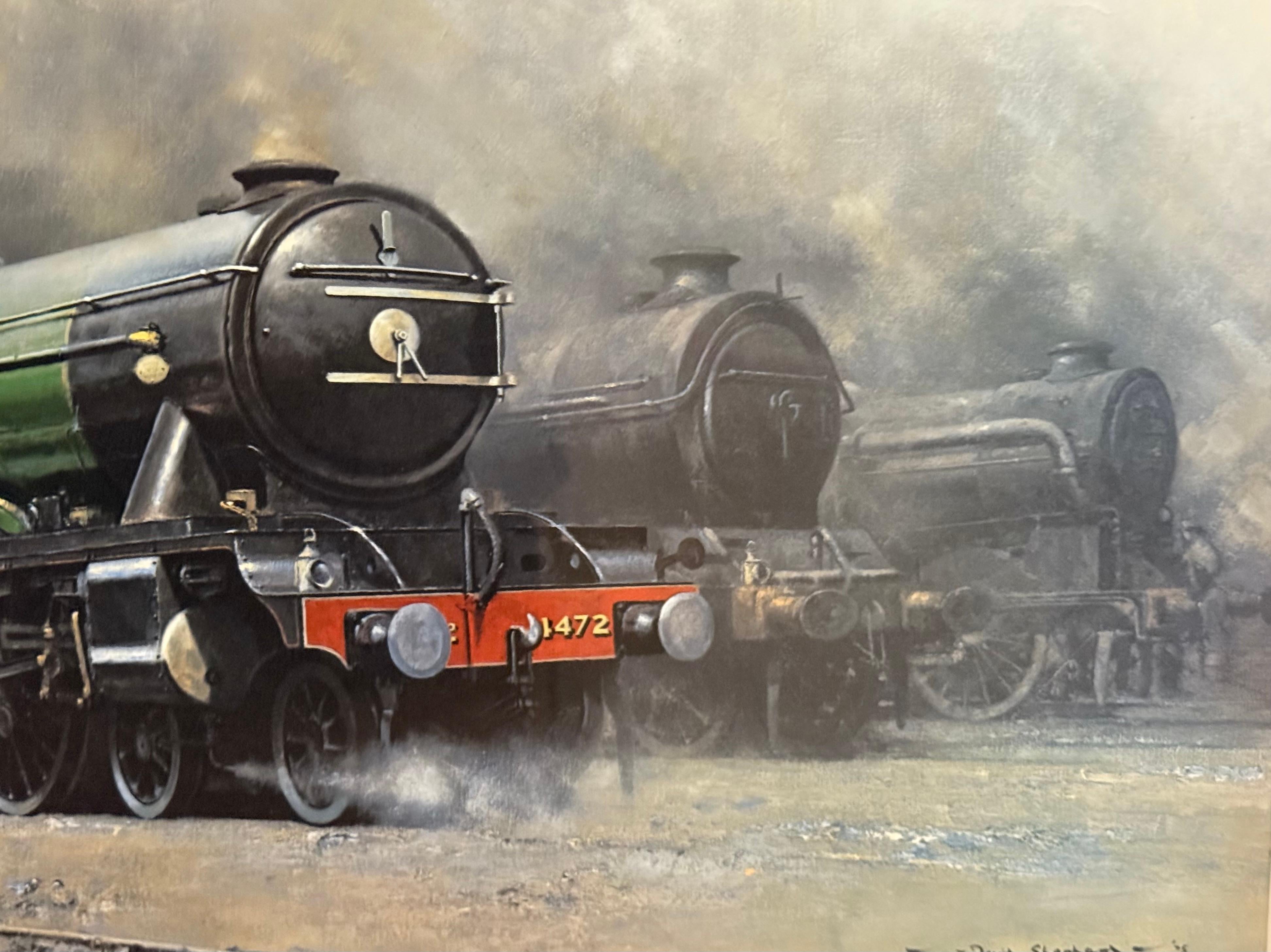 The Flying Scotsman 4472 Steam Train signed ltd ed For Sale 1