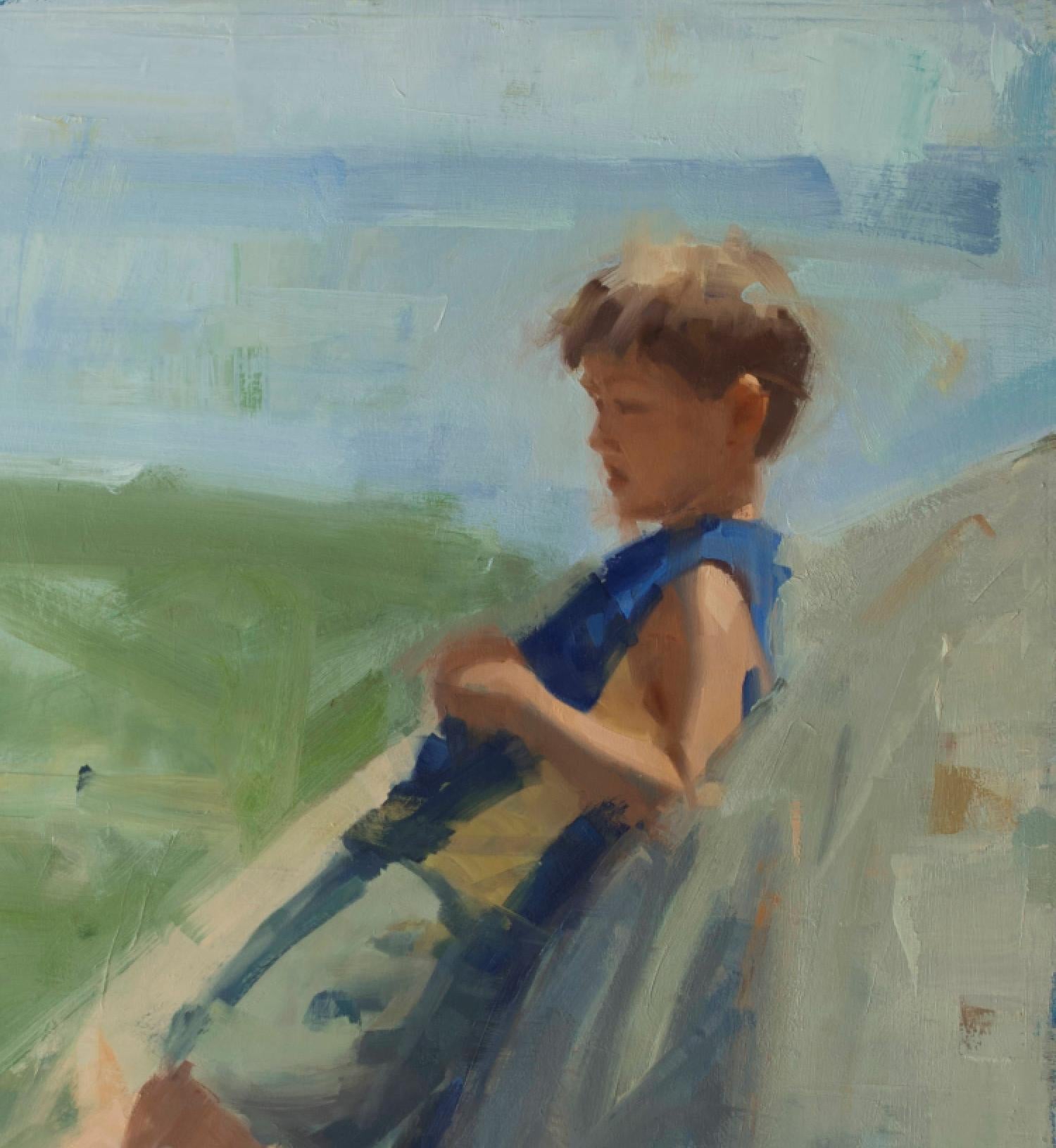 Adams  Huile sur toile  Peinture figurative  Contemporain  Coups de pinceau  Maine - Painting de David Shevlino