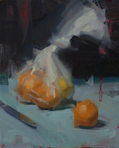 Bag of Oranges - oil on panel