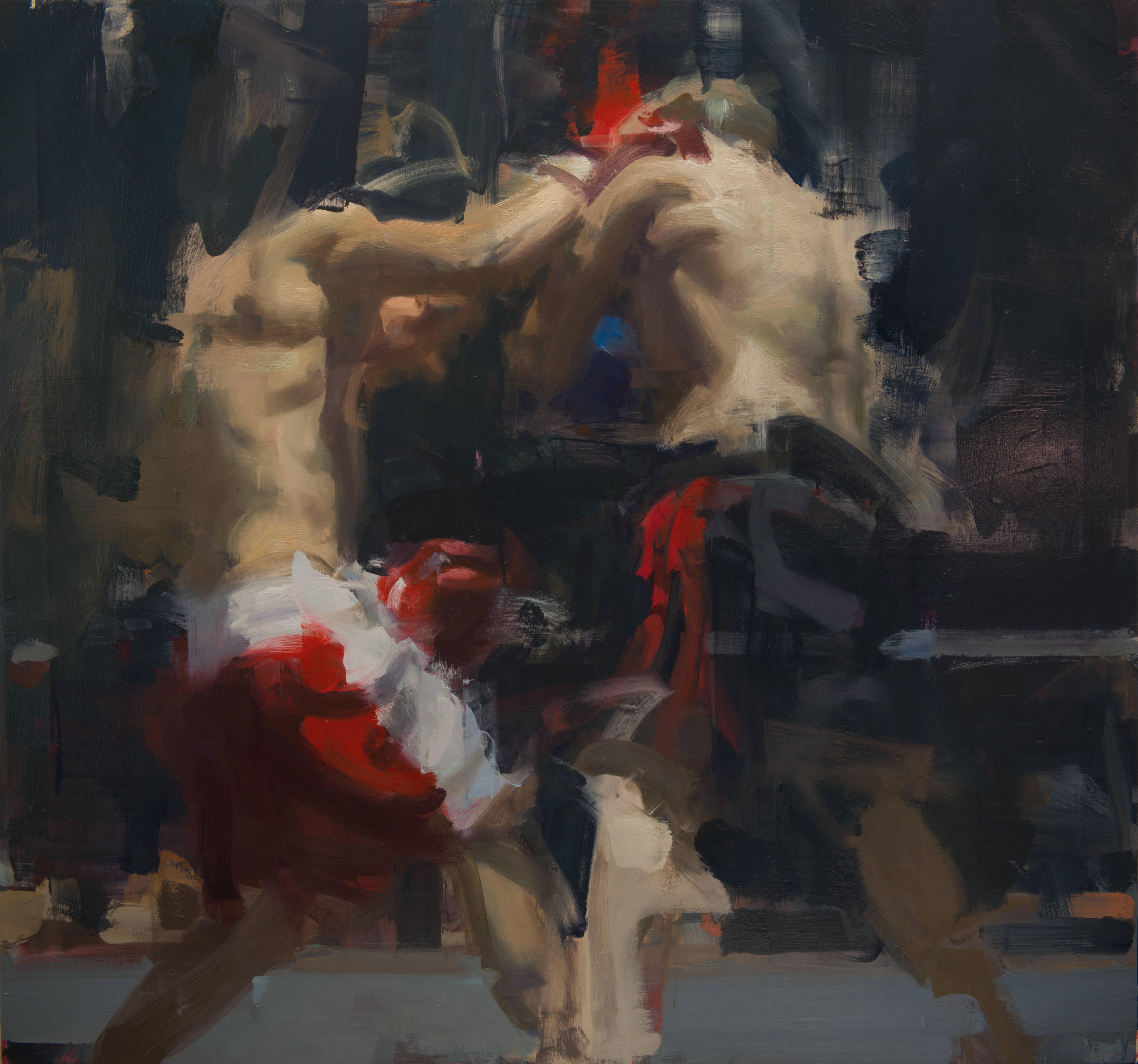 David Shevlino Portrait Painting - Boxers