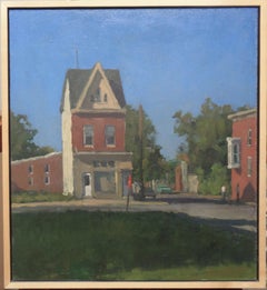 Landscape Oil Painting David Shevlino Street Corner