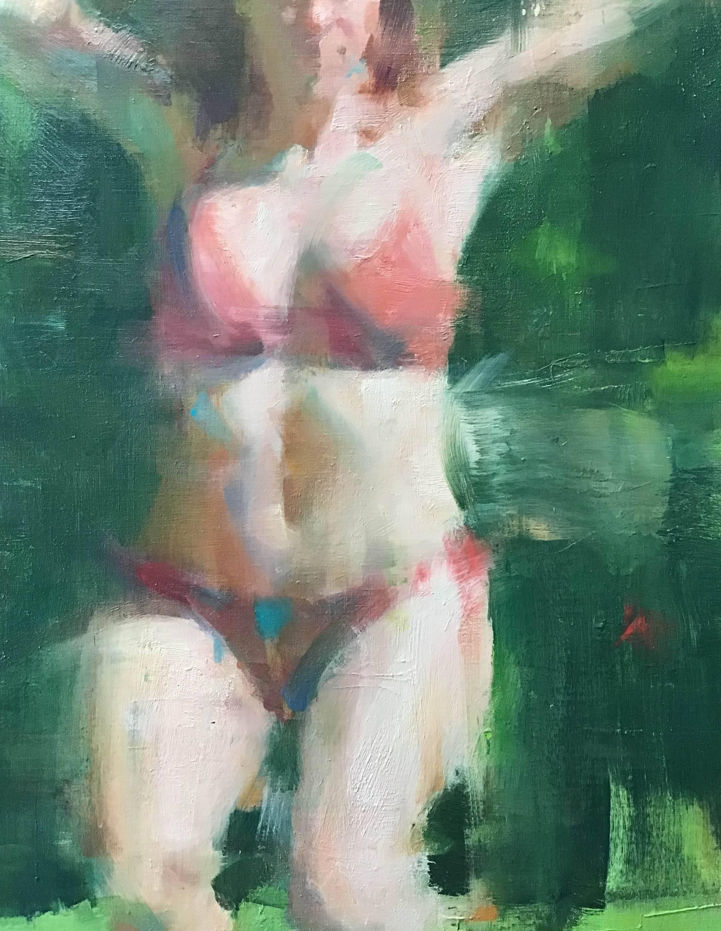 Le figure di David Shevlino collegano magnificamente la rappresentazione tradizionale con l'astrazione. Grazie all'applicazione sensuale della pittura, all'uso di ampie pennellate seguite da un restringimento della composizione e alla realizzazione