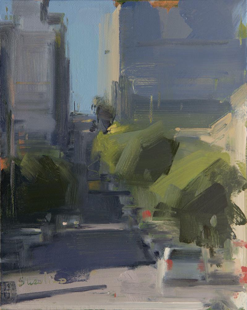 David Shevlino Abstract Painting - San Francisco Street