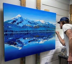 "Autumn Rockies, Colorado" Mountain Landscape Oil Painting