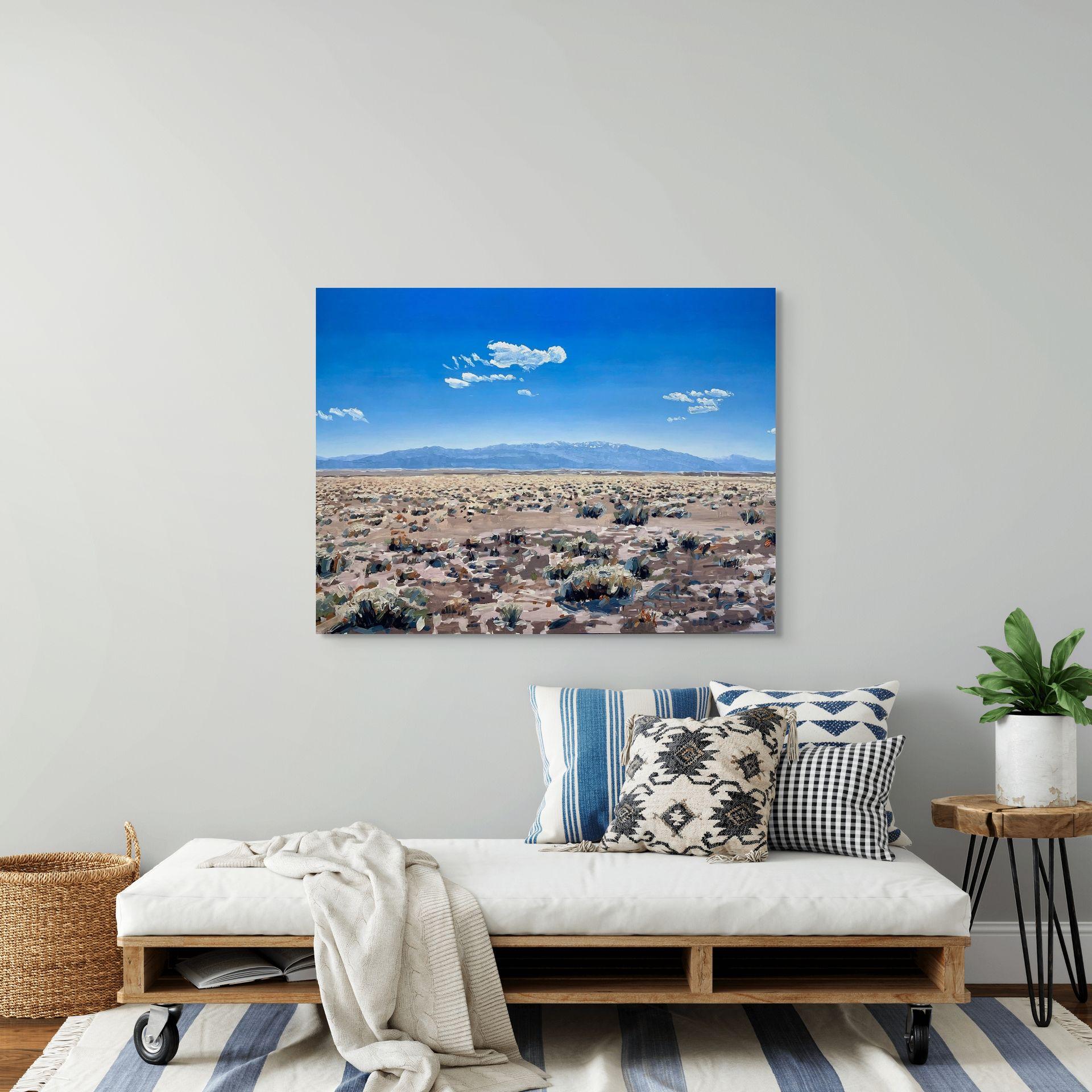 Bacino di Chico, Valle di San Luis, Colorado, Pittura ad olio originale in vendita 5