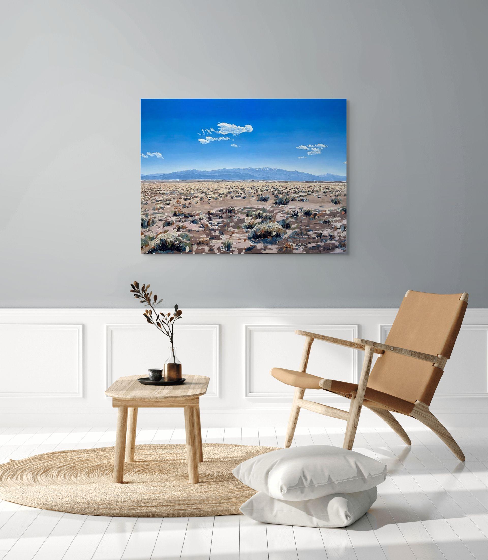 Bacino di Chico, Valle di San Luis, Colorado, Pittura ad olio originale in vendita 8