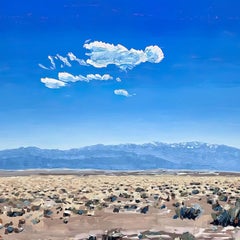 Chico Basin, San Luis Valley, Colorado, peinture à l'huile originale