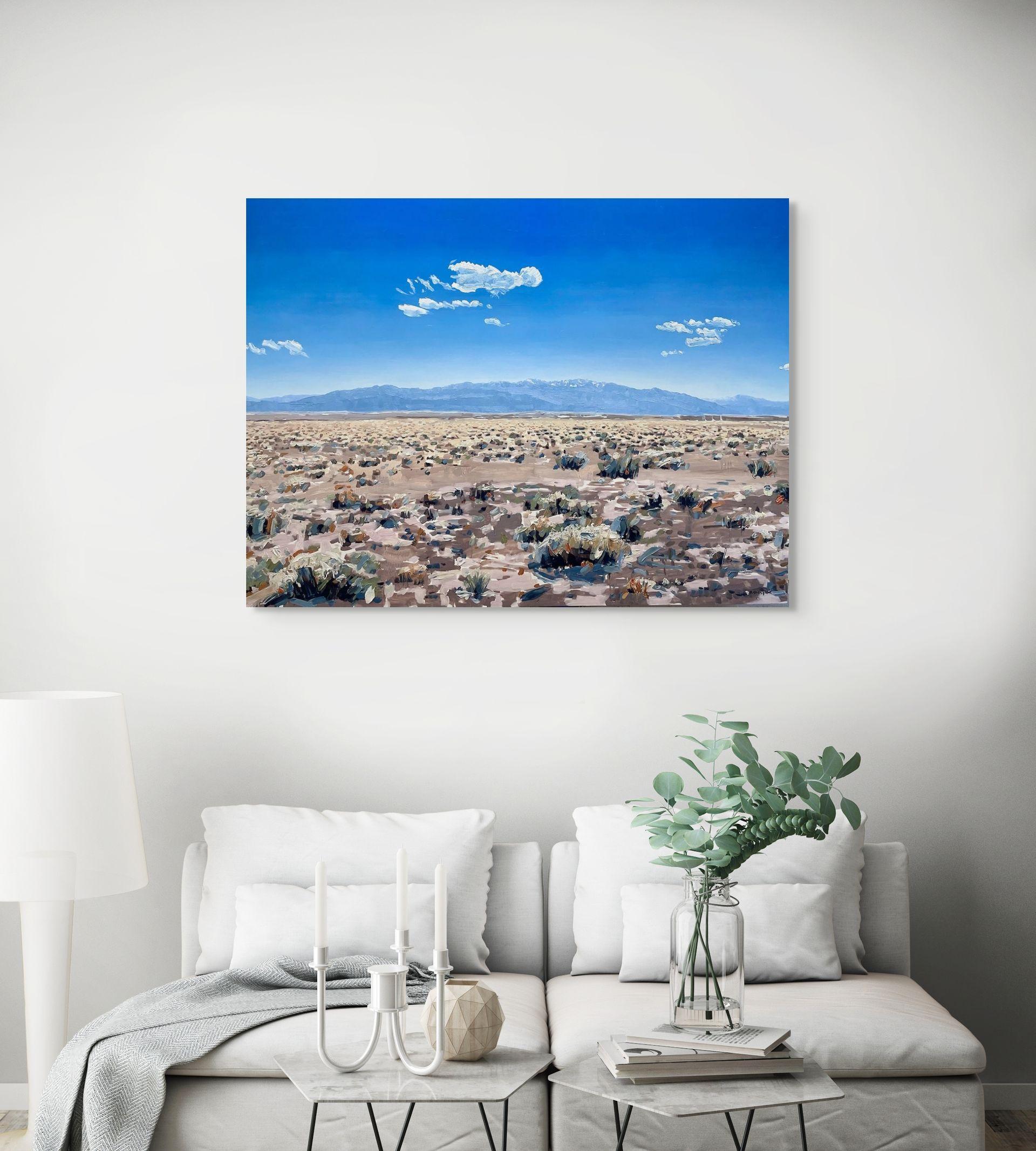 Bacino di Chico, Valle di San Luis, Colorado, Pittura ad olio originale in vendita 1